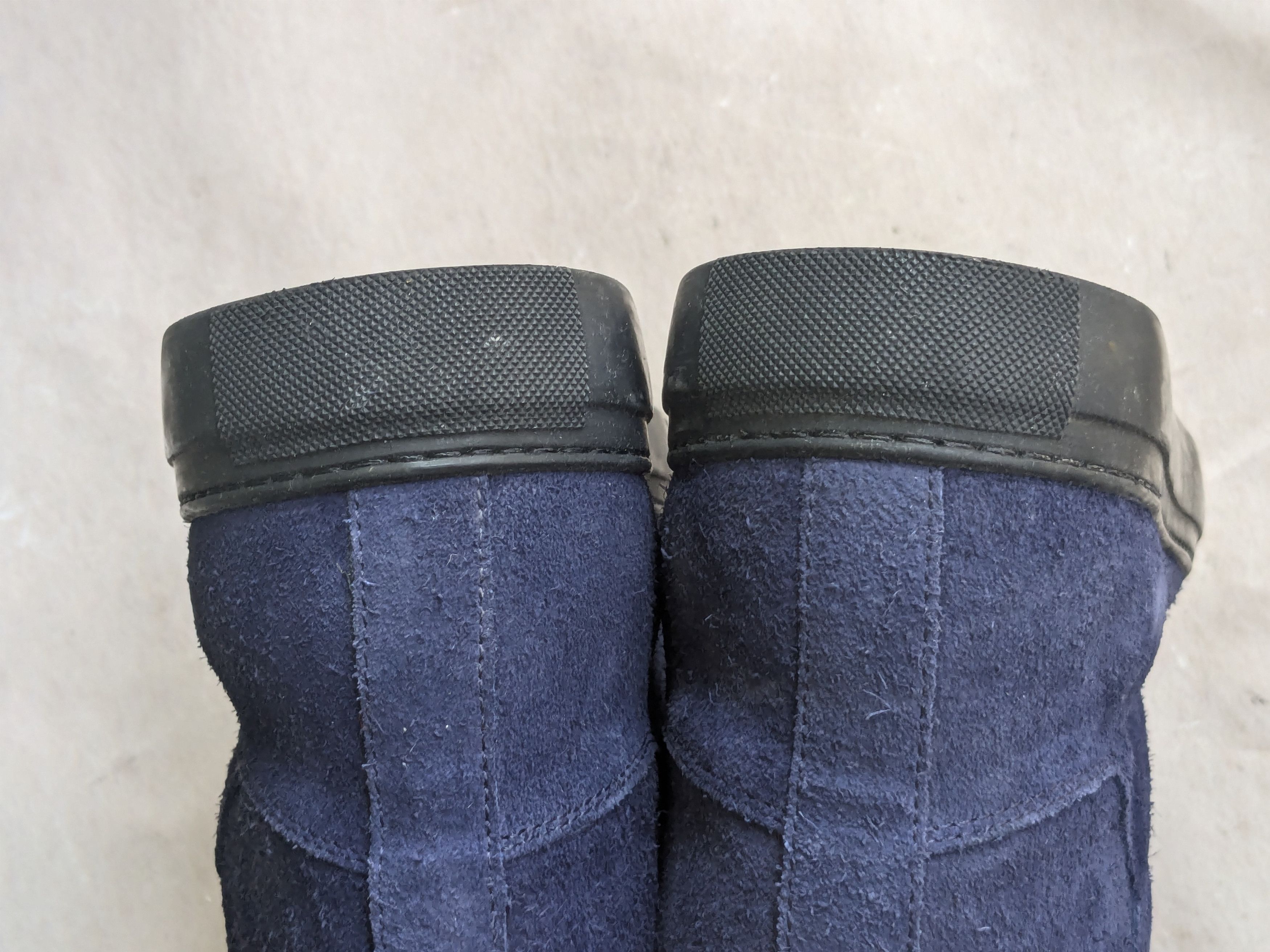 Balenciaga Balenciaga Arena Navy Blue 14 Suede Leather High Tops Size US 14 / EU 47 - 12 Thumbnail
