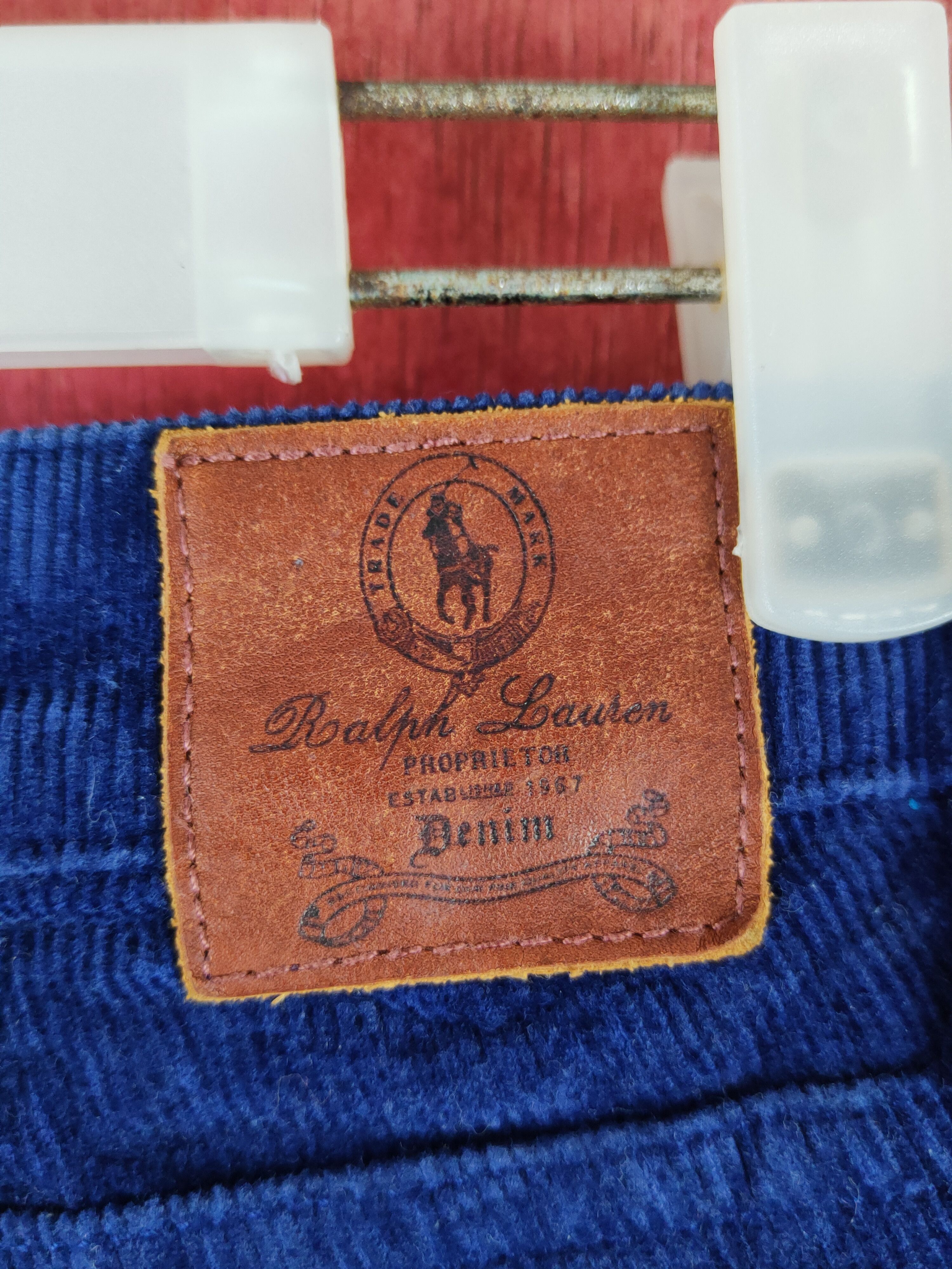 Japanese Brand Ralph Lauren Sport Blue streetwear Corduroy Pants #S1794 Size 25" / US 0 / IT 36 - 8 Thumbnail
