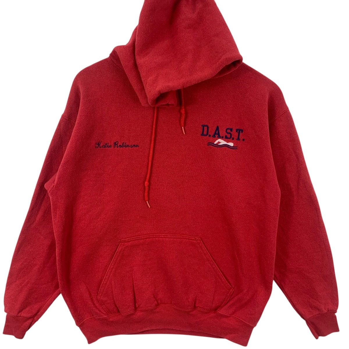 Tultex Vintage 90’ TULTEX D.A.S.T COLLEGE Swimming Club Hoodie Size M / US 6-8 / IT 42-44 - 4 Thumbnail