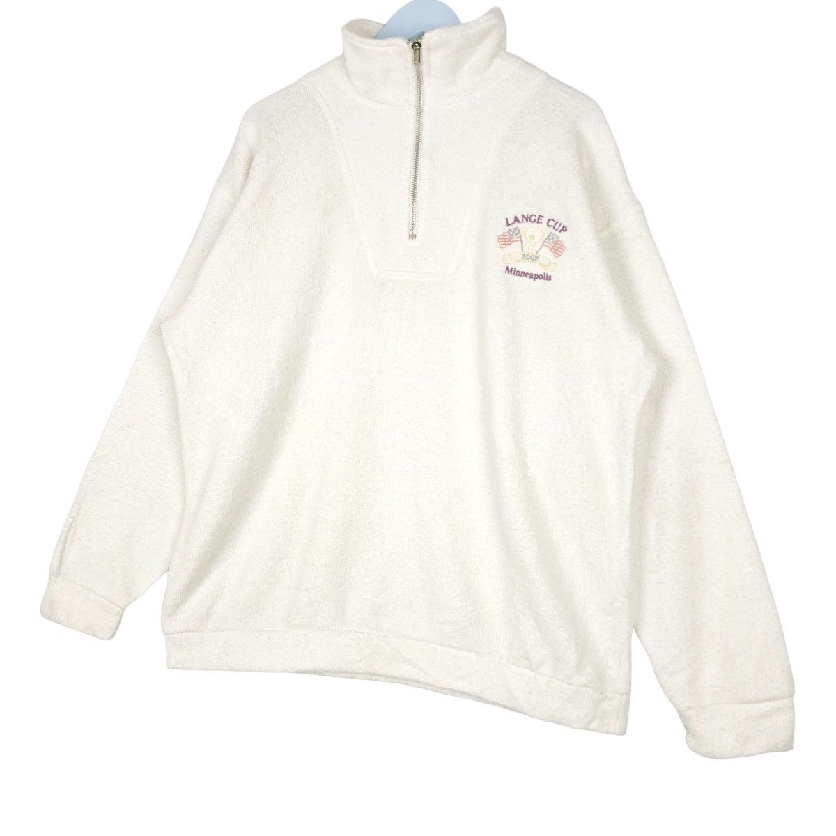 Vintage Vintage Exist Small Embroidered Lange Cup Quater Zip Size US M / EU 48-50 / 2 - 2 Thumbnail