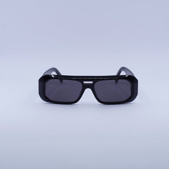 Palm Angels Palm Angels PERI102 WILLOW 1007 Sunglasses Black Rectangle Size ONE SIZE - 3 Thumbnail