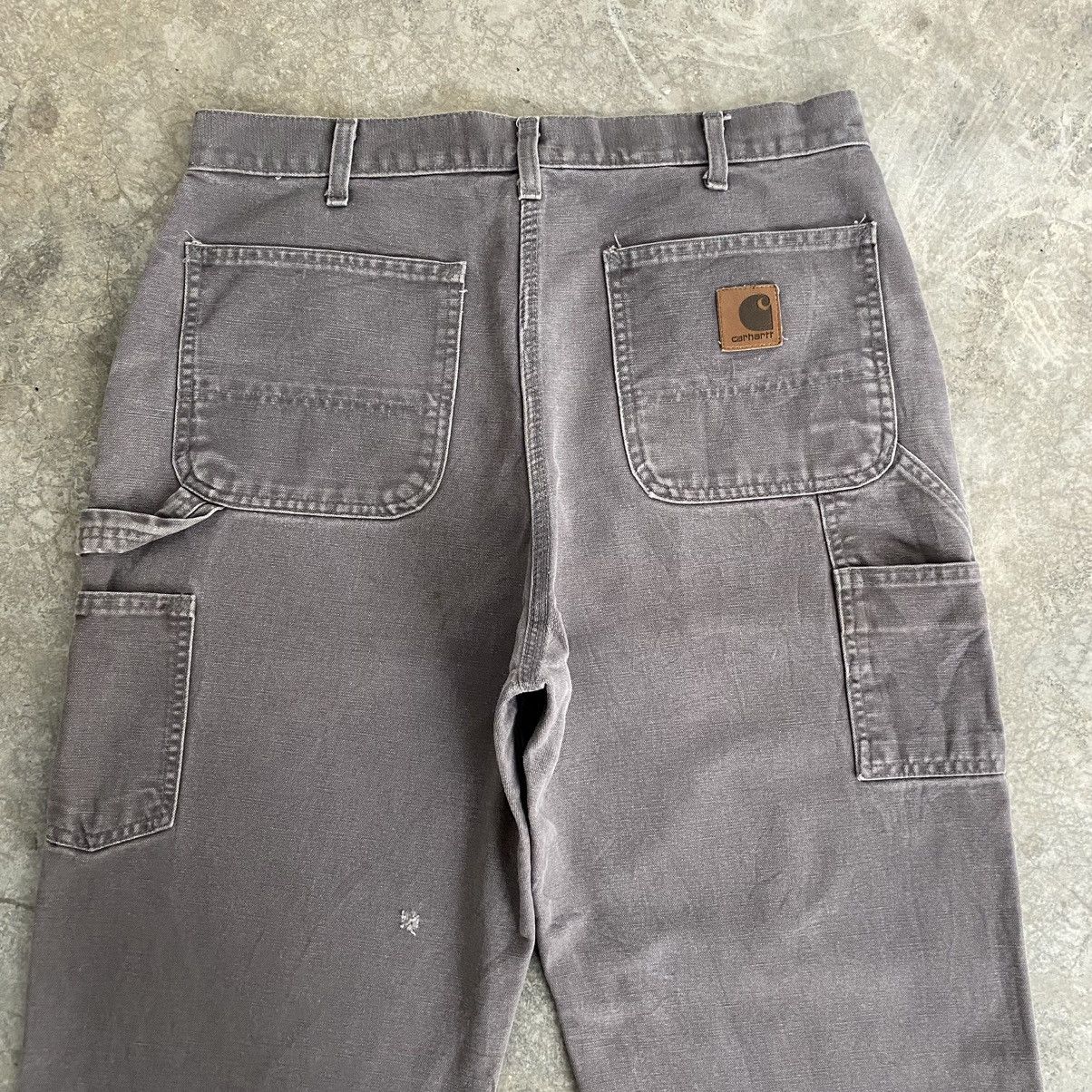 Carhartt Vintage Carhartt Faded Charcoal Grey Ripped Carpenter Pants Size US 34 / EU 50 - 21 Thumbnail
