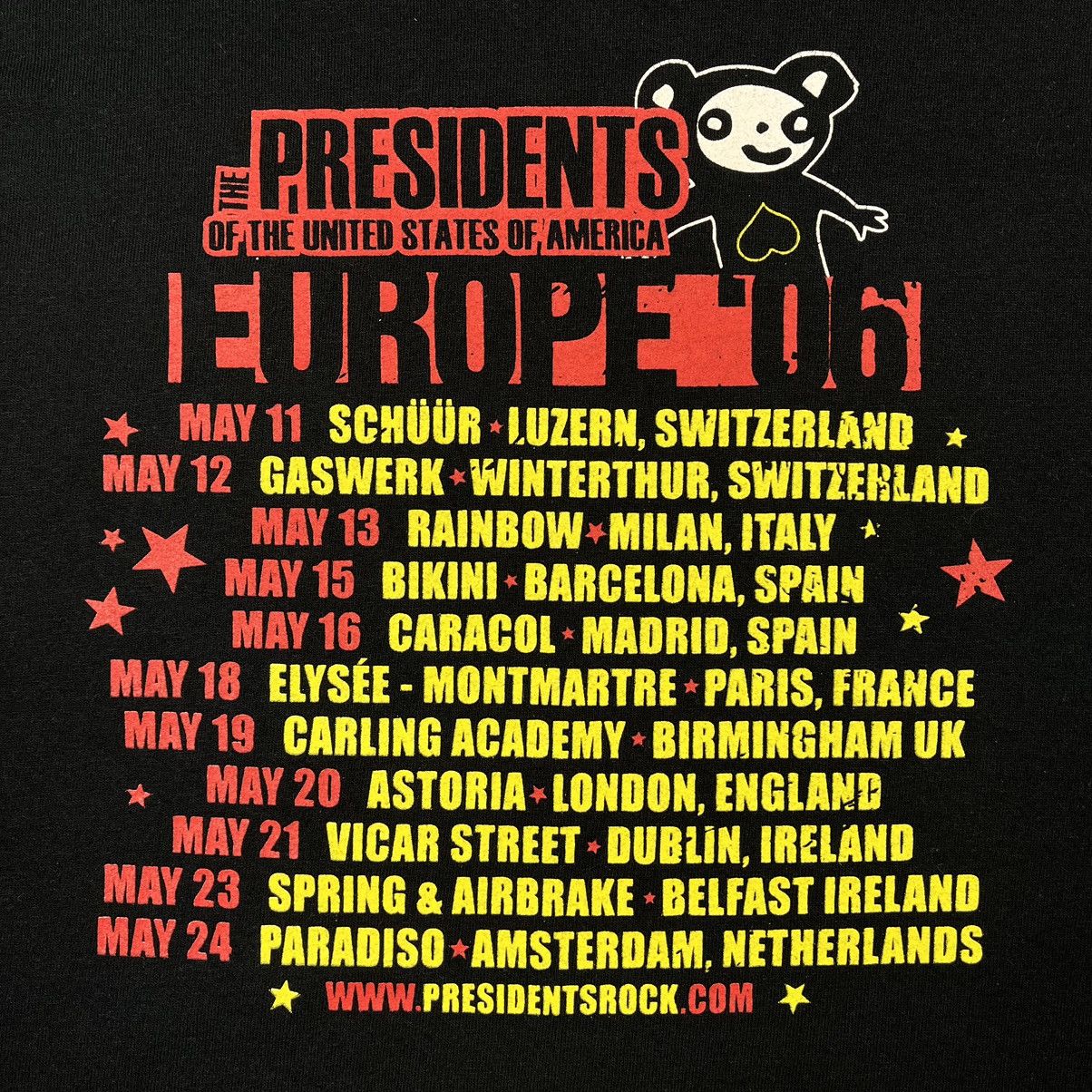Band Tees Vintage The Presidents of USA tour band T Shirt 2006 Size US S / EU 44-46 / 1 - 6 Thumbnail