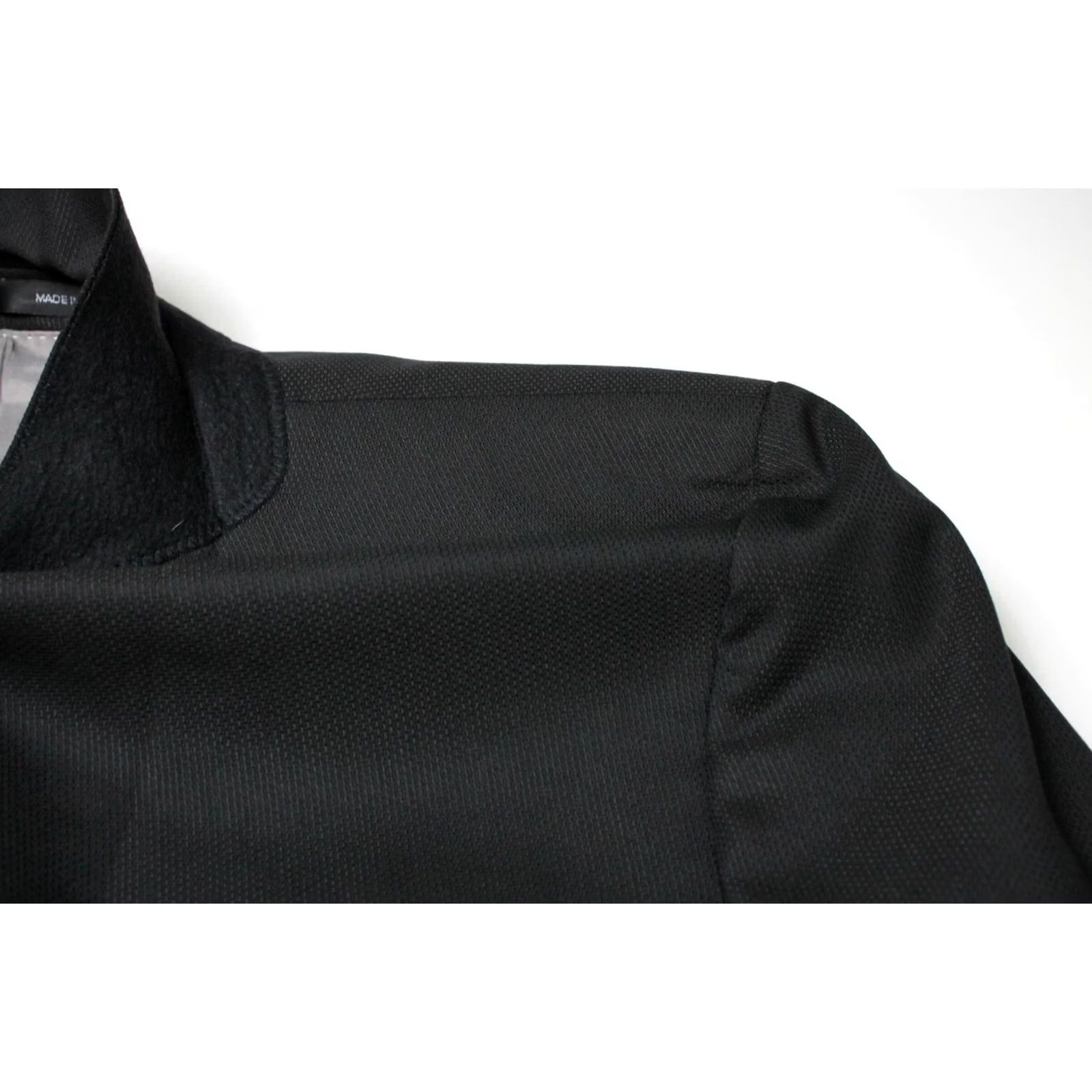 Hugo Boss HUGO BOSS Posolini Blazer Mens US 36 Single Breasted Wool Blend Notch Lapel Black Wool Jacket Men Regular Fit Size 36R - 7 Thumbnail