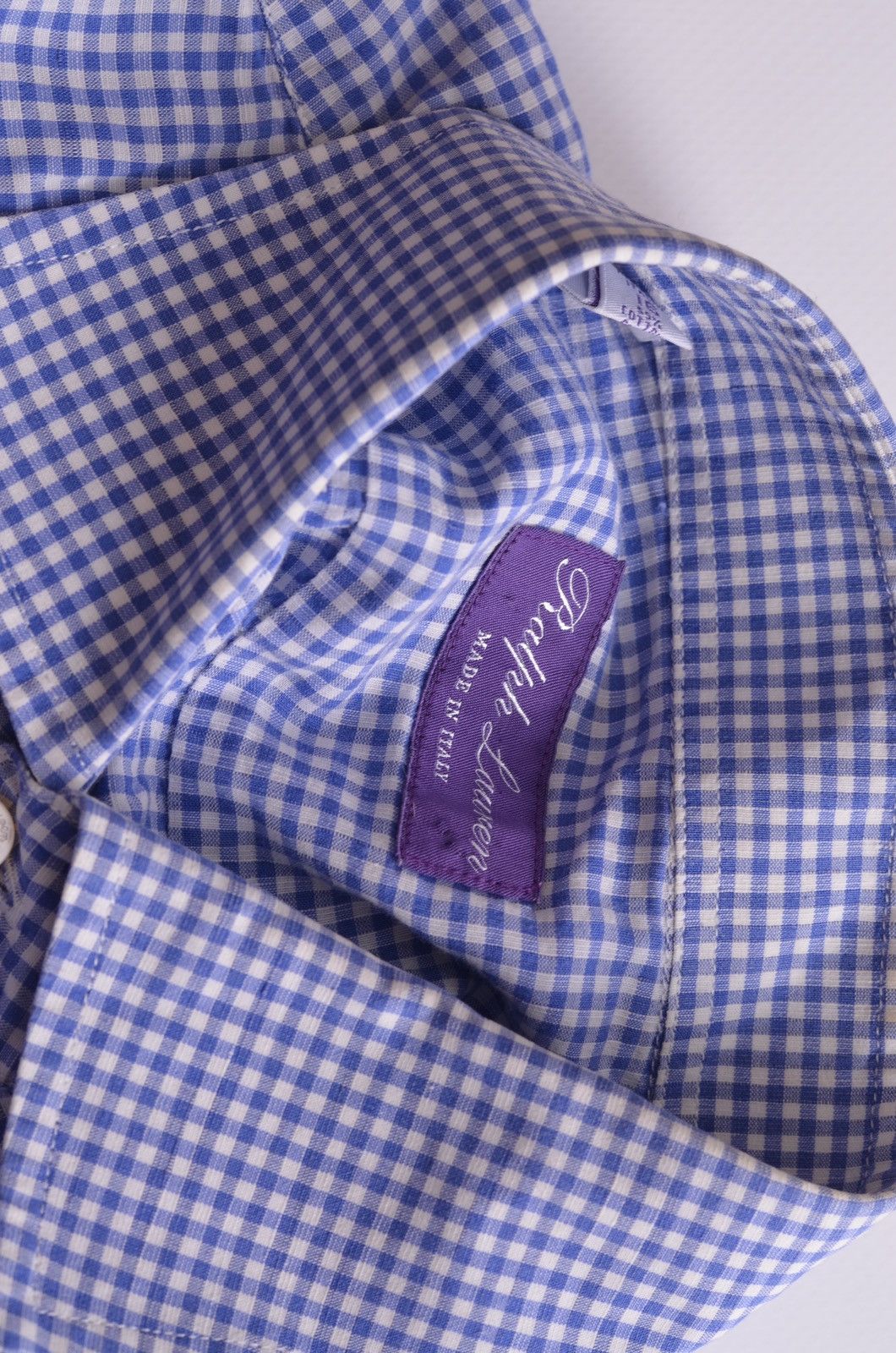Ralph Lauren Vintage Polo Ralph Lauren Purple Check Button shirt Size US XL / EU 56 / 4 - 4 Thumbnail