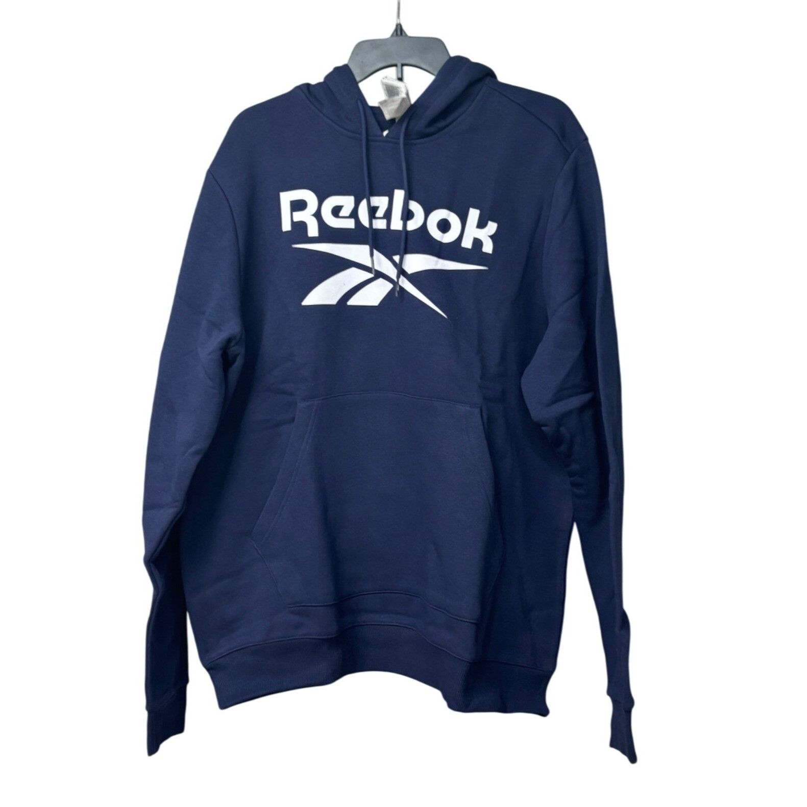 Other Reebok Men's Logo-Print Fleece Hoodie - Vector Navy, XL Size US XL / EU 56 / 4 - 10 Thumbnail