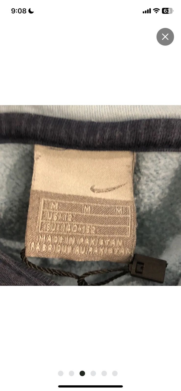 Nike × Vintage vintage nike spellout baby blue hoodie Size US S / EU 44-46 / 1 - 5 Thumbnail