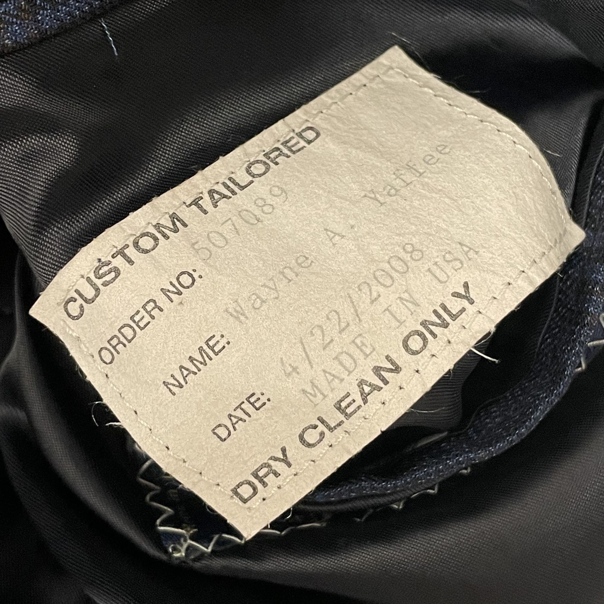 Ermenegildo Zegna Ermenegildo Zegna BESPOKE Blue Sport Coat OVERCHECK Jacket Size 38R - 12 Thumbnail
