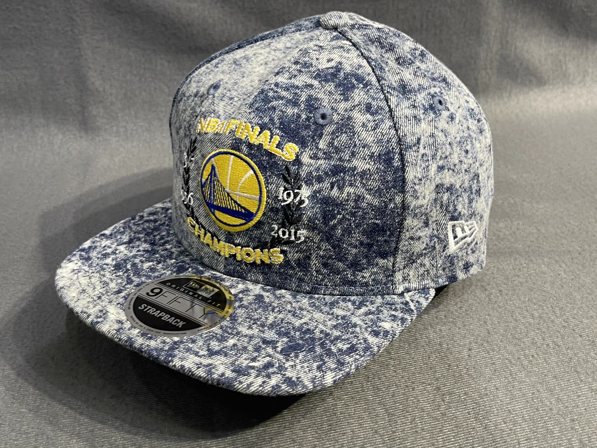 New Era New Era Golden State Warriors Flat Brim Adjustable Cap。 Q5 Size ONE SIZE - 1 Thumbnail
