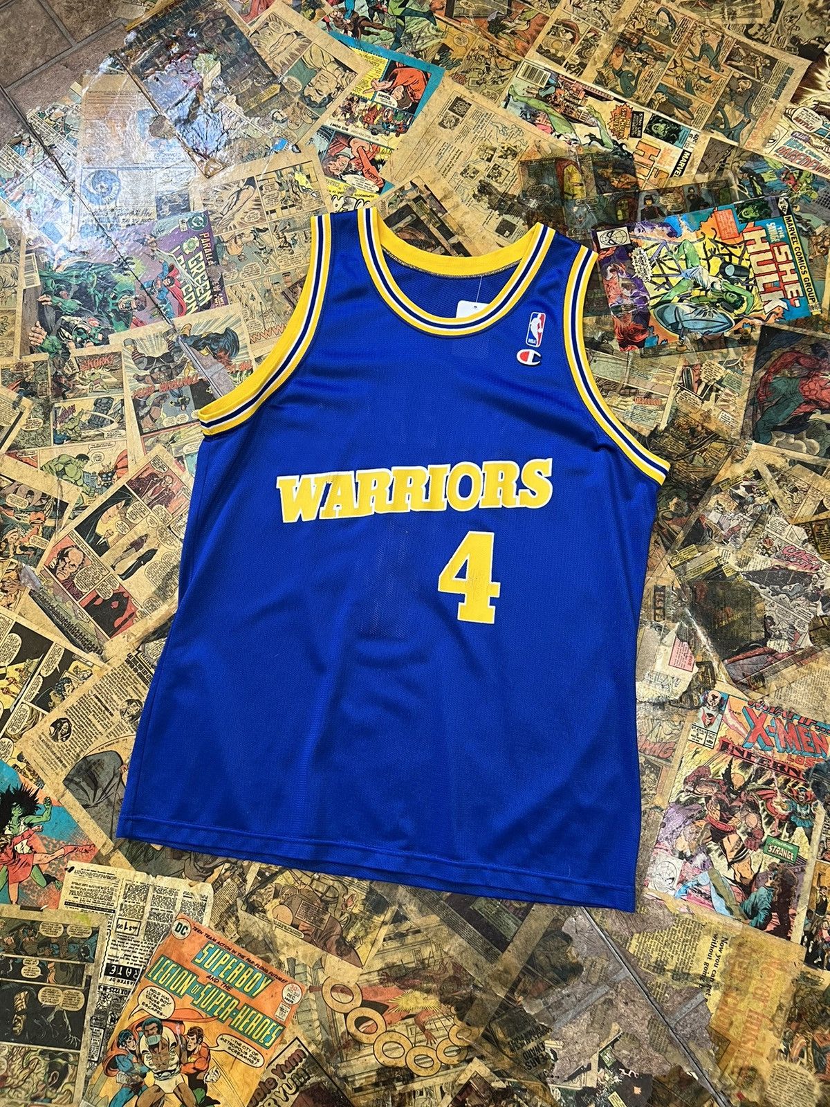 Champion × Vintage Vintage Champion Golden State Warriors Chris Webber jersey Size US L / EU 52-54 / 3 - 1 Thumbnail