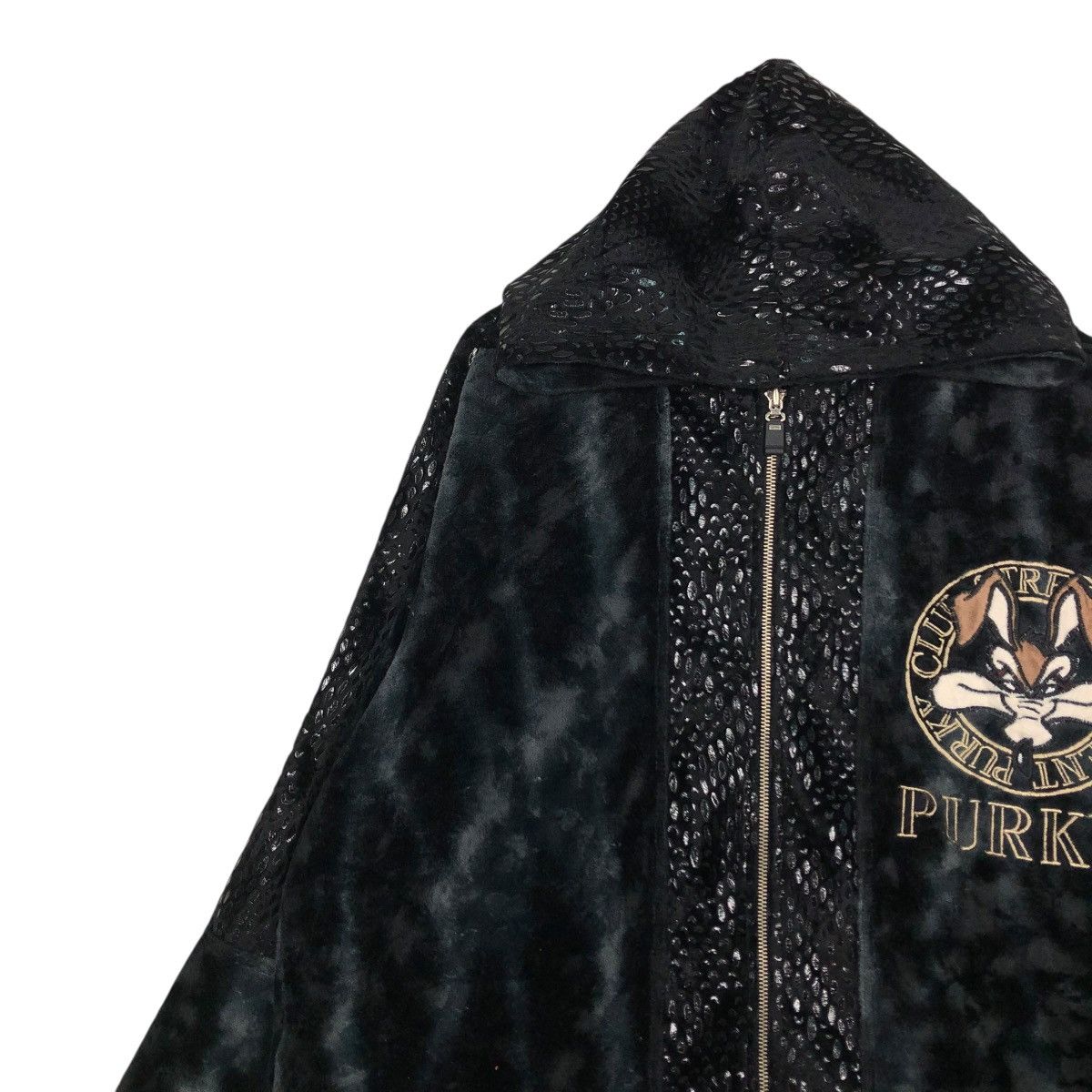 Cartoon Network 🔥VINTAGE OVERSIZE JACKET CARTOON PURKY RICH BLACK BIG LOGO Size US M / EU 48-50 / 2 - 9 Thumbnail