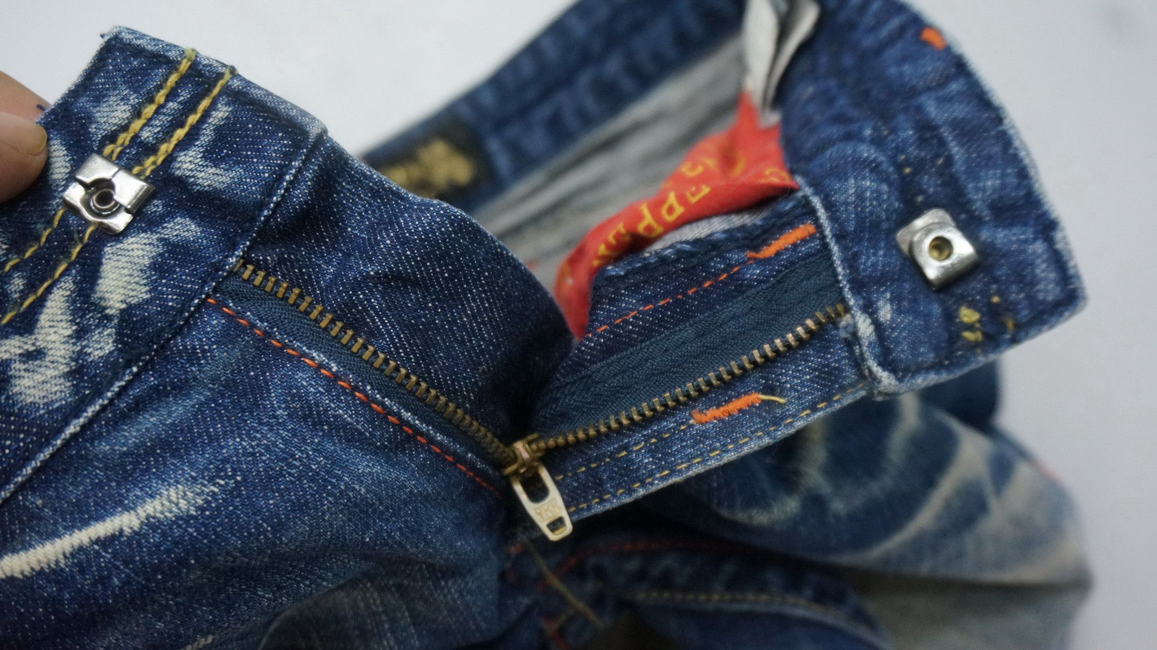 Japanese Brand 🔥 RED PEPPER Gold Label Lowrise Flared Jeans Size US 27 - 16 Thumbnail