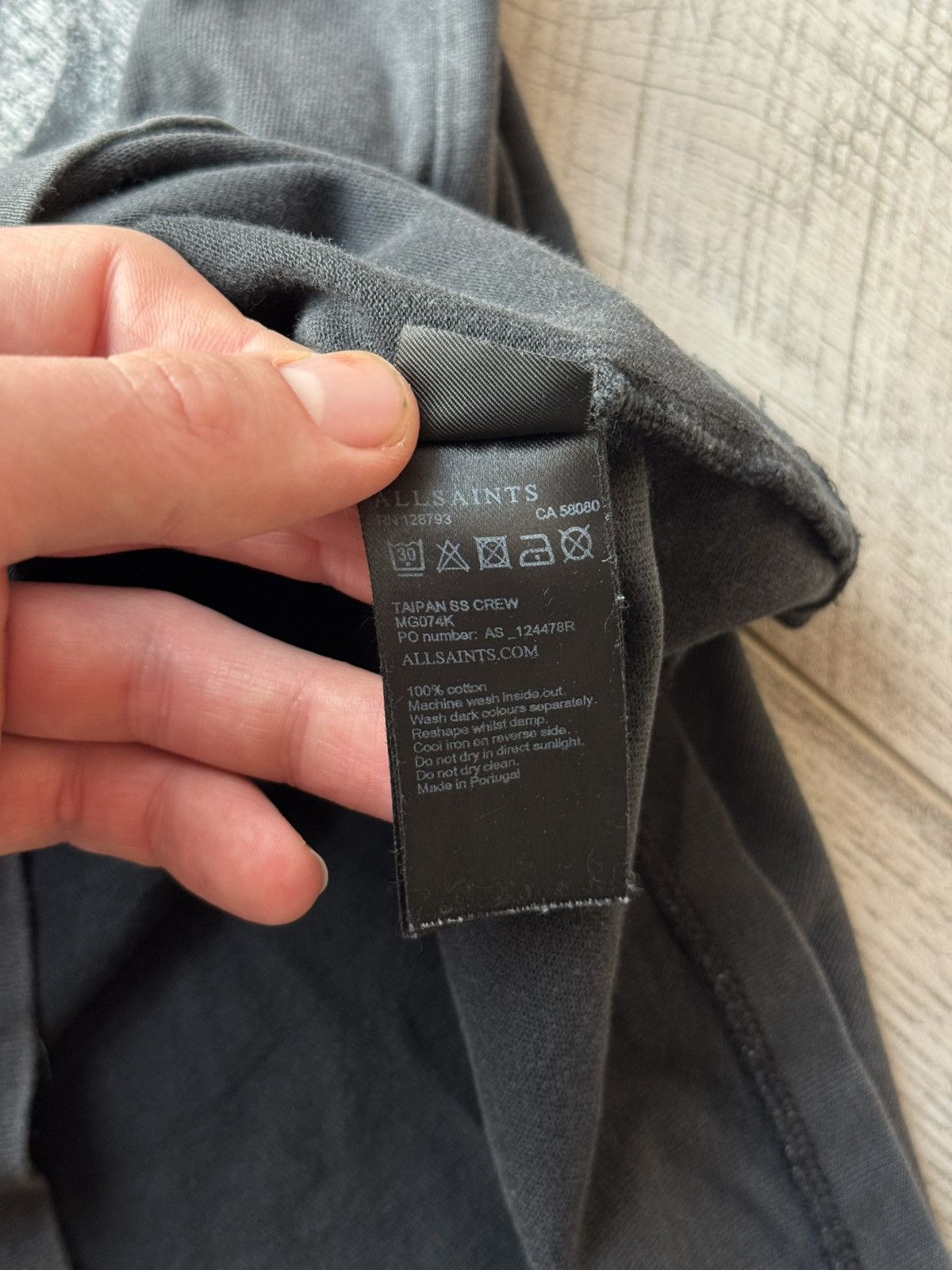 Allsaints Allsaints Taipan SS Crew snake skull wash faded t shirt Size US S / EU 44-46 / 1 - 9 Thumbnail
