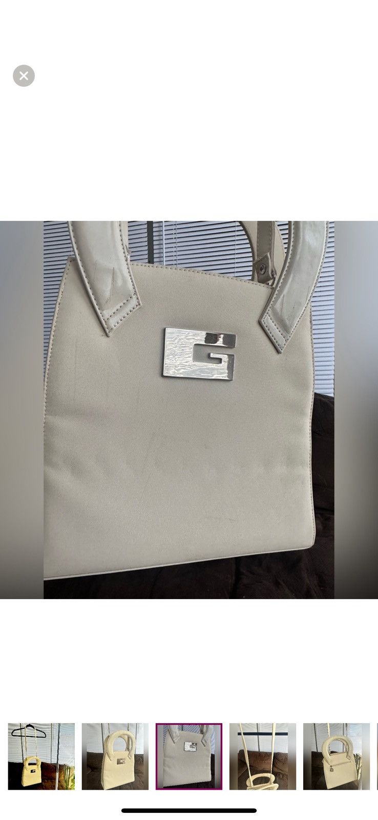 Vintage Vintage “G” Cream Mod Baguette Bag Size ONE SIZE - 3 Thumbnail