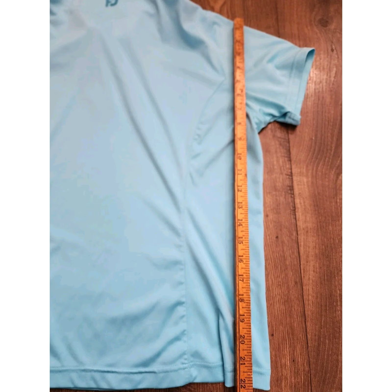 Footjoy Womens Footjoy Polo Shirt Aqua Blue L Cresent Point Golf Club Size L / US 10 / IT 46 - 4 Thumbnail