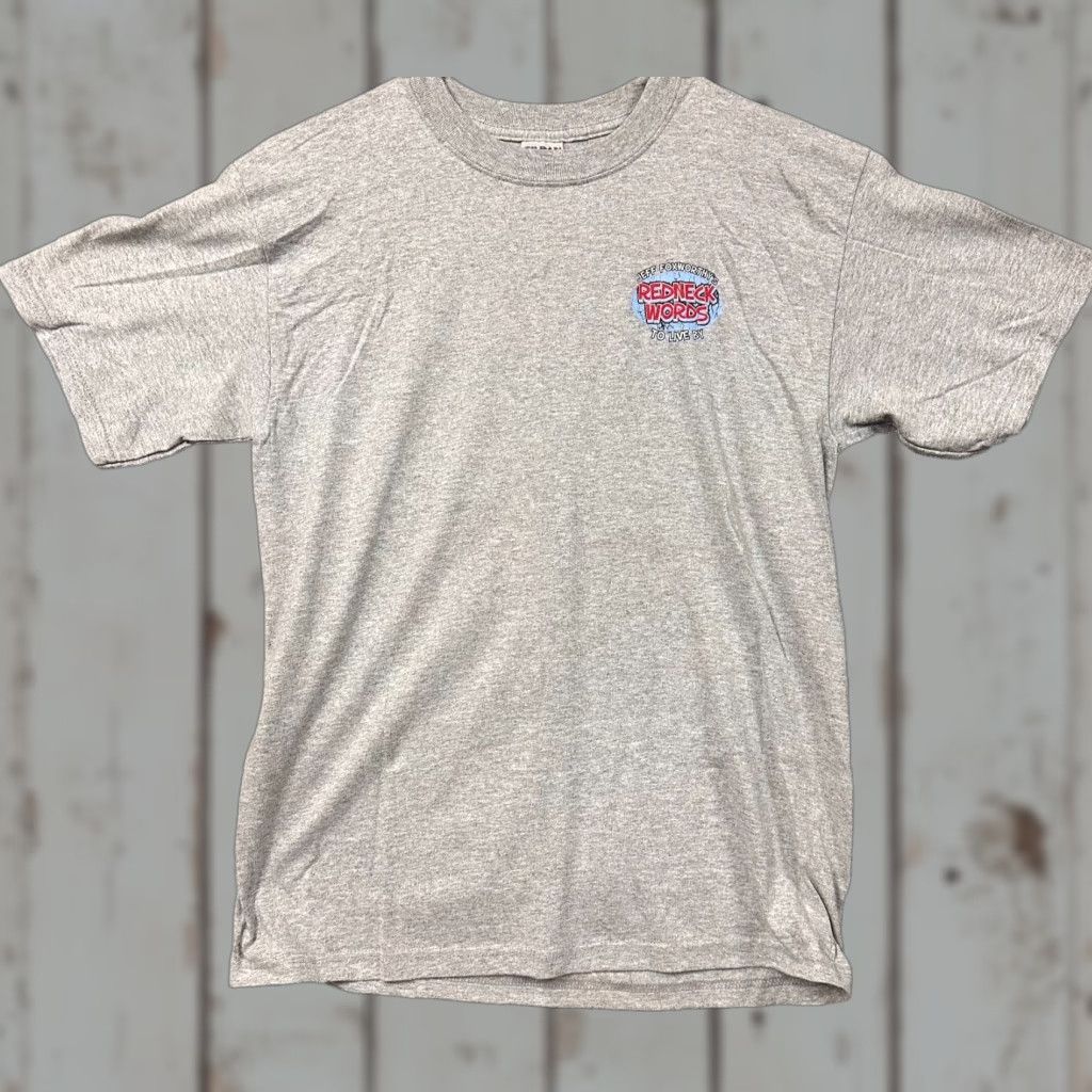 Gildan VTG Foxworthy Redneck Words Live By "Skillet" Racing Humor Tee Shirt Medium Size US M / EU 48-50 / 2 - 1 Thumbnail