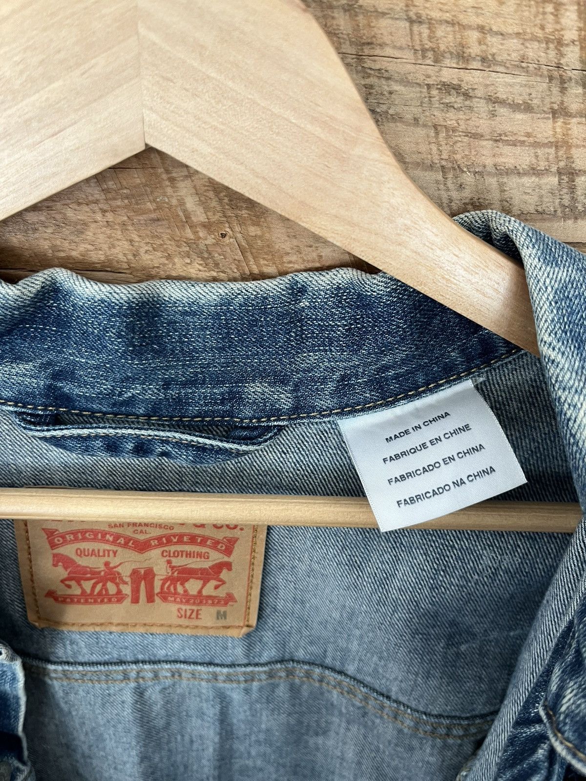 Levi's Levi’s Denim Jean Jacket Vintage LVC Size US M / EU 48-50 / 2 - 12 Thumbnail