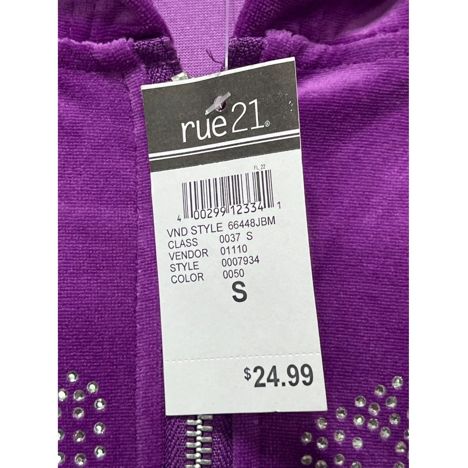 rue21 Rue 21 - Women's Long Sleeve Hooded Sweater - Purple - Small Size S / US 4 / IT 40 - 7 Thumbnail
