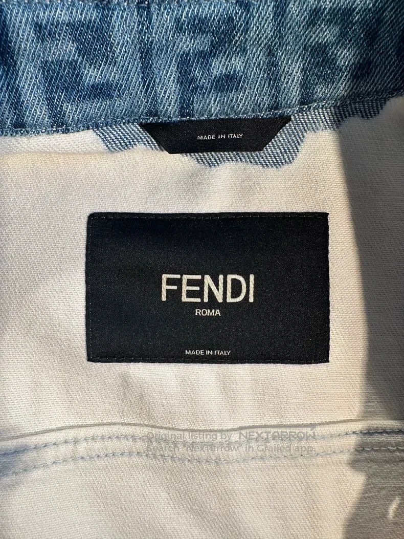 Fendi Fendi SS24 Logo Gradient Effect Point Collar Snap Denim Ja Size US S / EU 44-46 / 1 - 8 Thumbnail