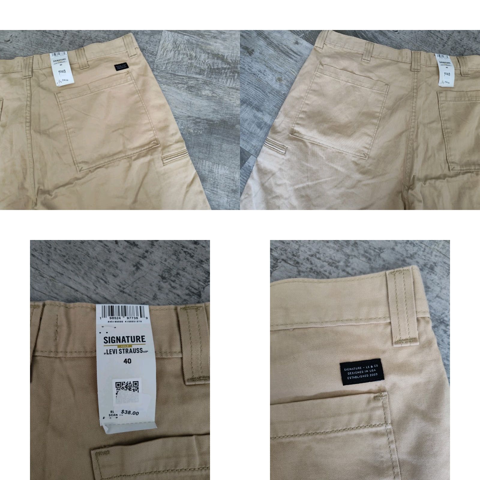 Levi's VINTAGE Levi's Signature Gold Utility Shorts Men’s Size 40 Casual Workwear Travel Brown Cotton 10.5" Inseam NWT Size US 40 / EU 56 - 8 Thumbnail