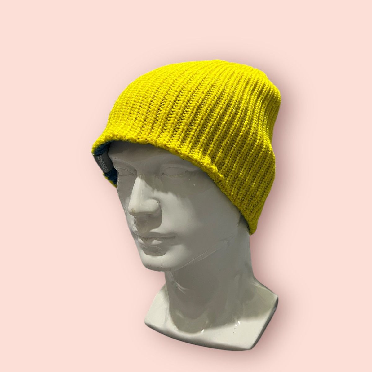 Quiksilver × Vintage VINTAGE QUIKSILVER DOUBLE LAYER STRIPED KNITTED BEANIE Size ONE SIZE - 16 Thumbnail