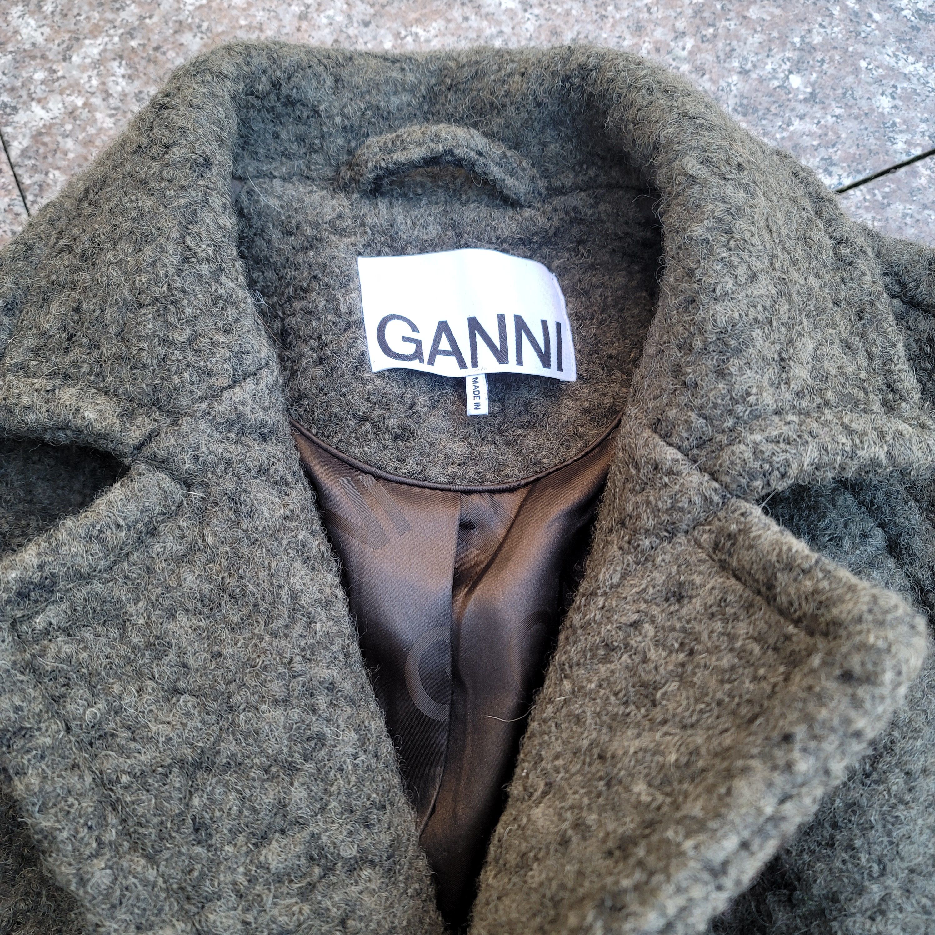 Ganni Ganni wool blend boucle long coat Size M / US 6-8 / IT 42-44 - 4 Thumbnail