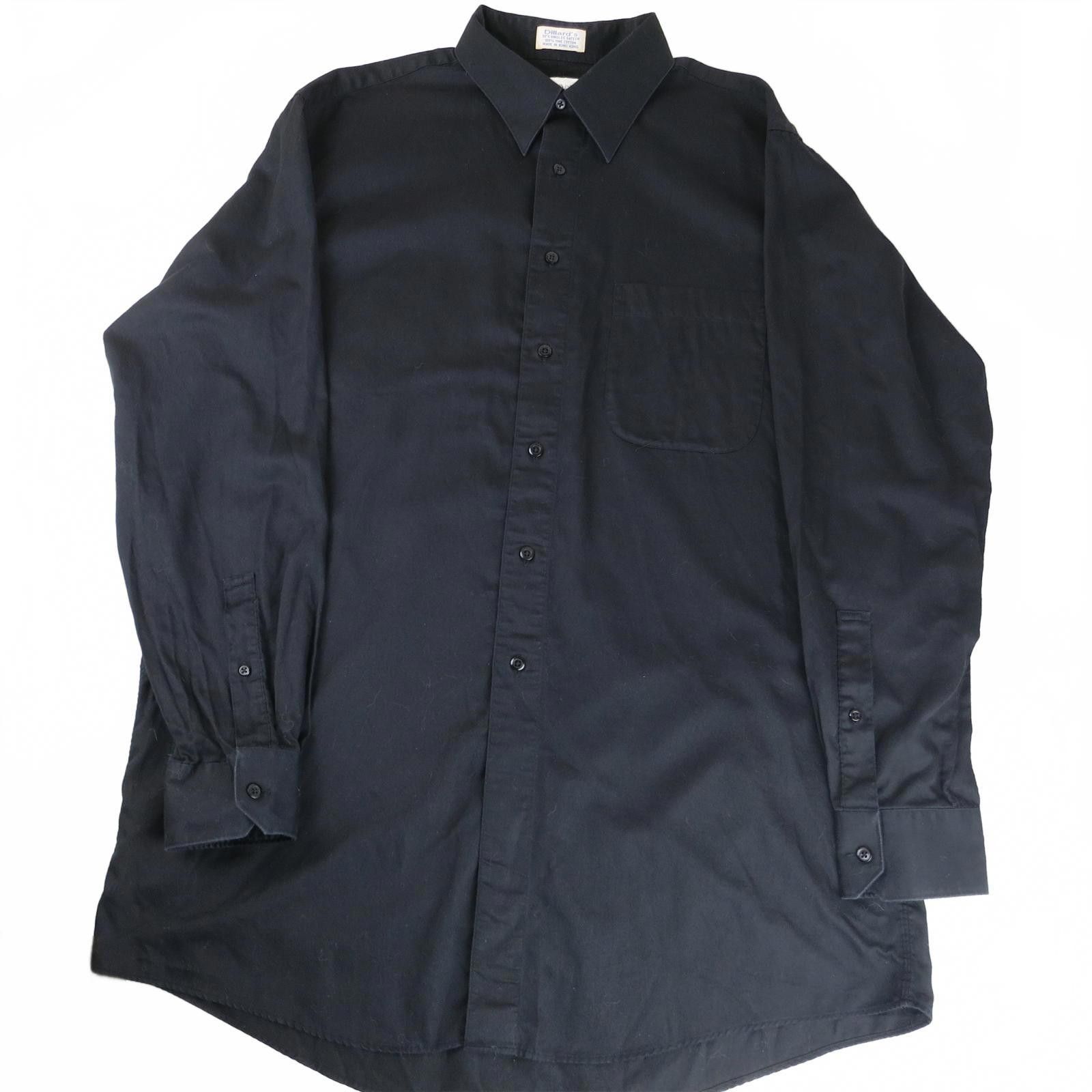 Murano Murano Men's Classic Black Button-Up Dress Shirt 16 1/2-35 Size 44R - 1 Thumbnail