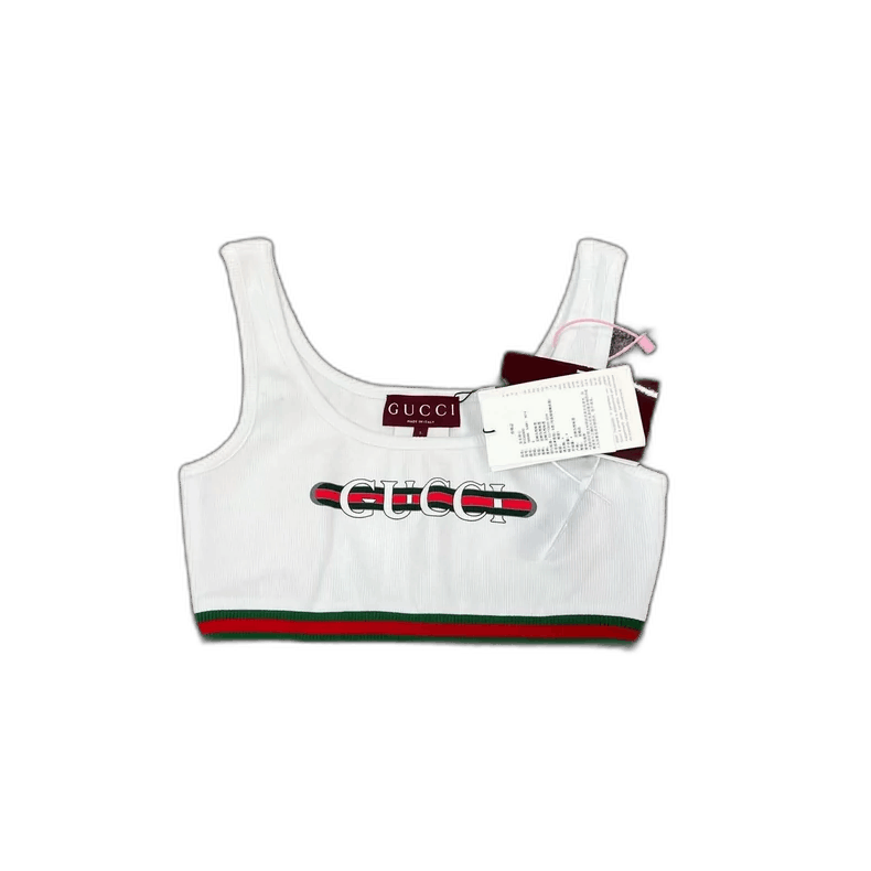 Gucci Gucci Red Green Striped Sports Tank Top Size S / US 4 / IT 40 - 1 Thumbnail