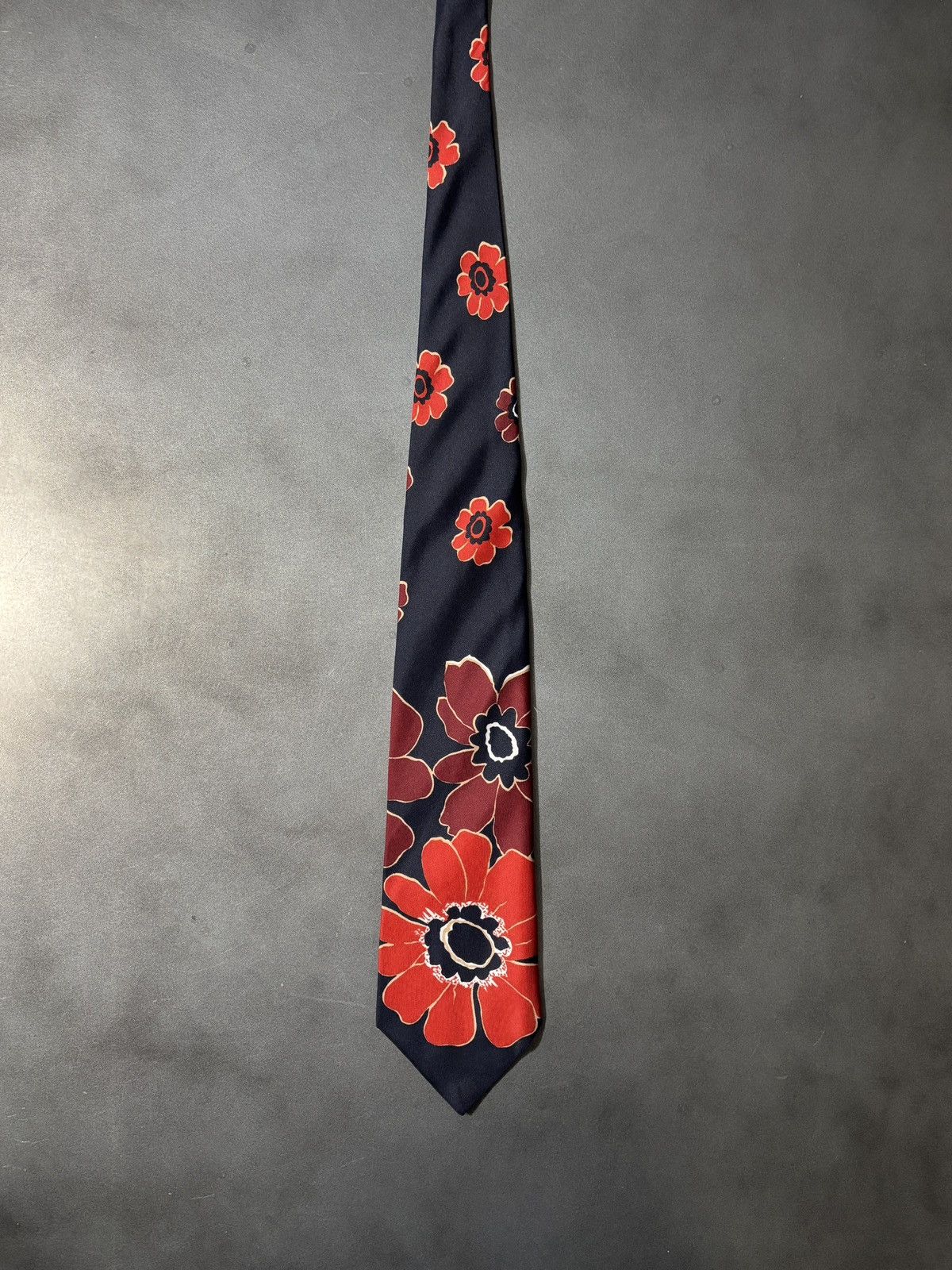 Yves Saint Laurent Vintage YSL Tie 1970s Yves Saint Laurent Floral Print MCM 80 Size ONE SIZE - 2 Thumbnail