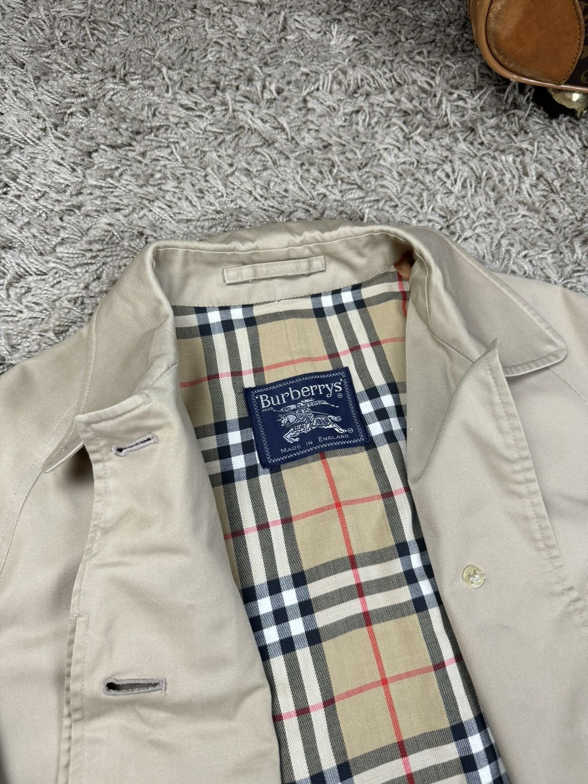Burberry × Vintage Vintage trench coat Burberry original luxury streetwear item Size M / US 6-8 / IT 42-44 - 3 Thumbnail