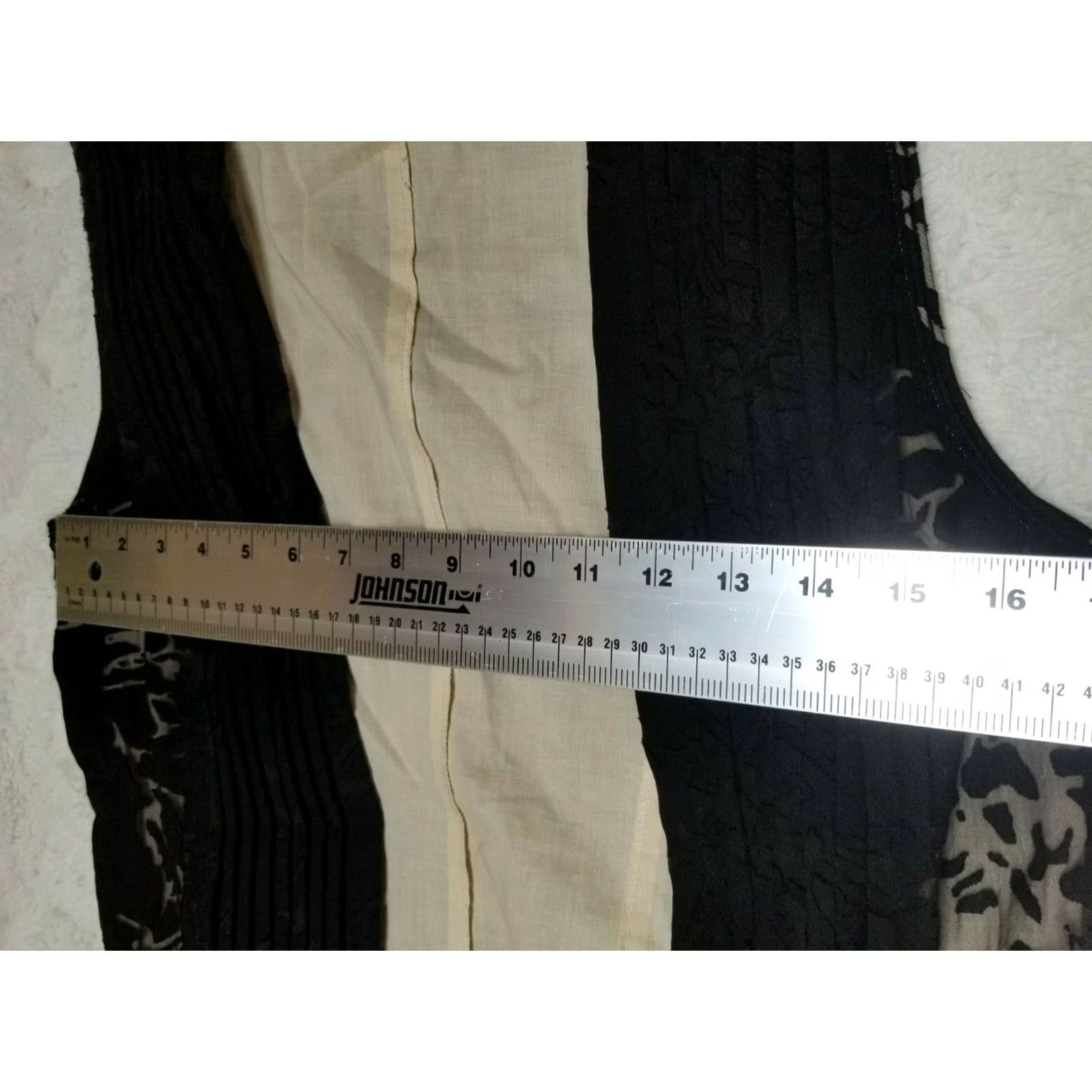 Vintage Grace Dane Lewis Vest Womens Size 6 Black Pleated Tie-Front Lightweight Rayon Size M / US 6-8 / IT 42-44 - 4 Thumbnail