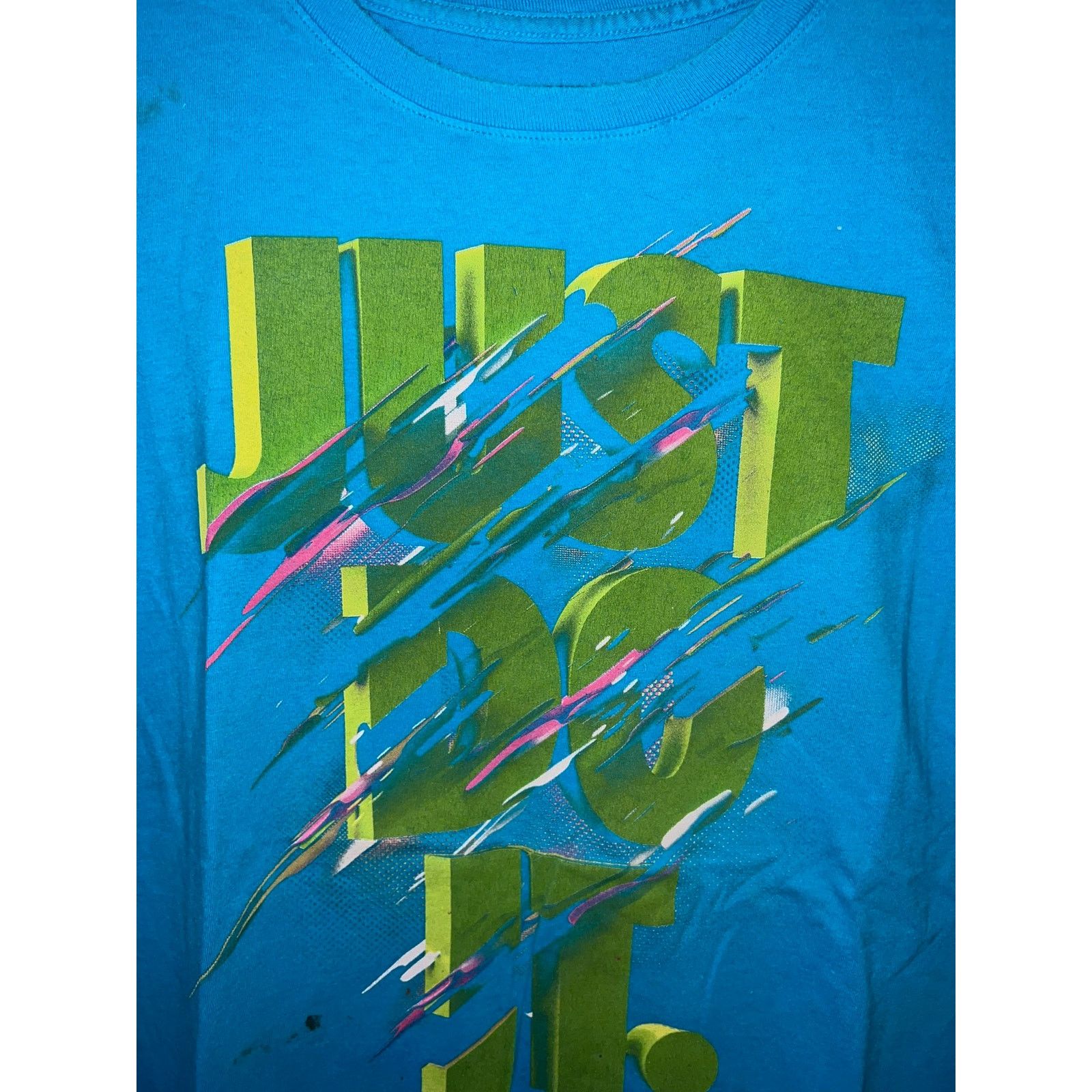 Nike Retro Nike Just Do It Blue Graphic Shirt Tee M Medium Size US M / EU 48-50 / 2 - 3 Thumbnail
