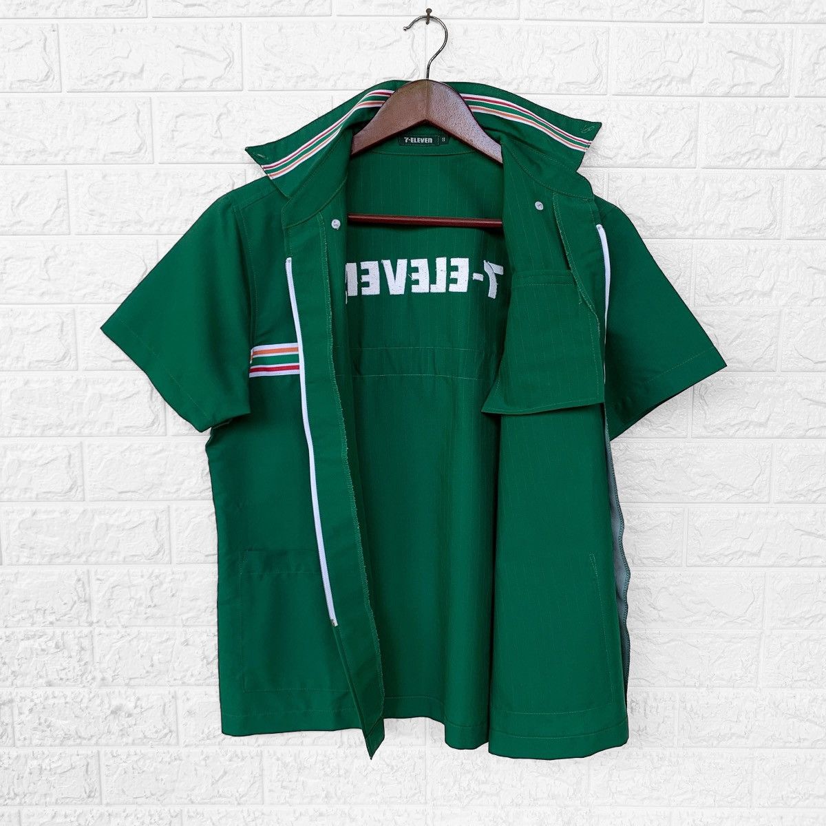 Seven 7 Vintage Seven Eleven Uniform Workers Zipper Shirt Size US M / EU 48-50 / 2 - 3 Thumbnail