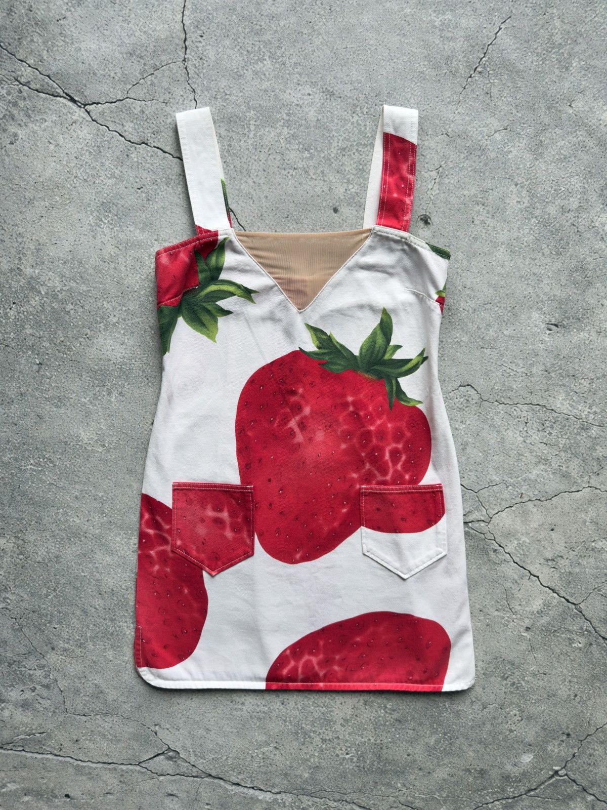 Dolce & Gabbana 🍓 Dolce & Gabbana White Strawberry Dress 💓 Size S / US 4 / IT 40 - 2 Thumbnail