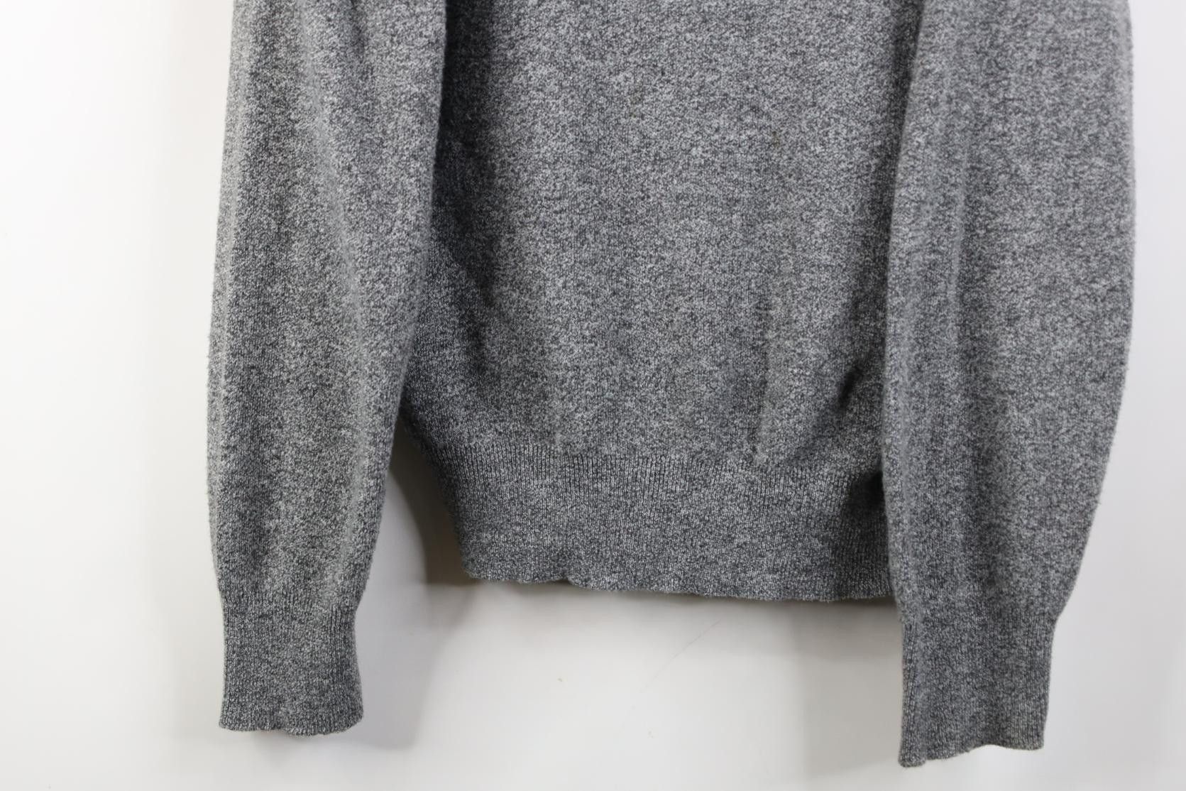 Vintage Vintage 70s Streetwear Knit V-Neck Sweater Heather Gray USA Size US XL / EU 56 / 4 - 3 Thumbnail