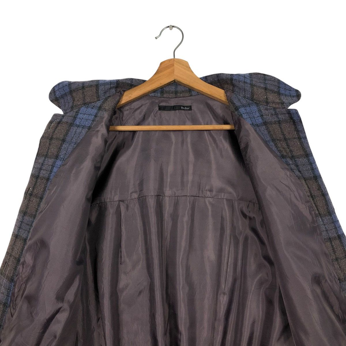 Flannel 🔥VINTAGE FLANNEL JACKET HEATHER TARTAN DESIGN ISSEY MIYAKE Size US M / EU 48-50 / 2 - 16 Thumbnail
