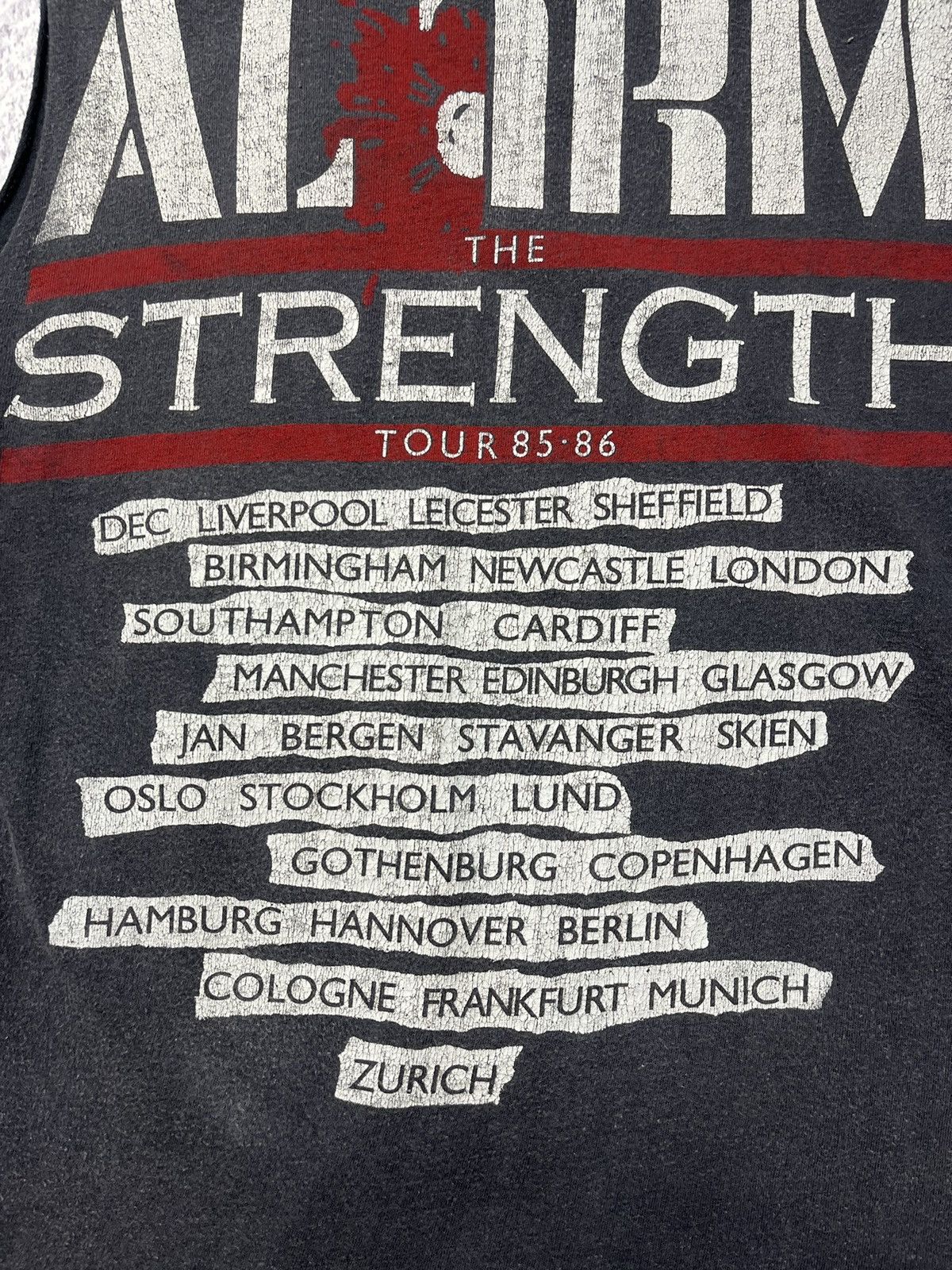 Band Tees RARE Vintage 1986 Alarm Spirit Of '86 In USA Band Tour Shirt Size US S / EU 44-46 / 1 - 19 Thumbnail