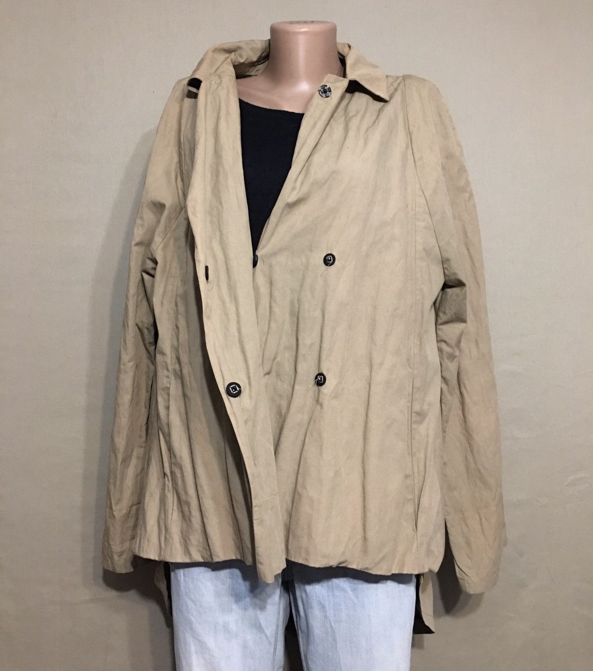 Annette Gortz Annette Gortz Beige Nylon Coat Jacket Size M / US 6-8 / IT 42-44 - 3 Thumbnail