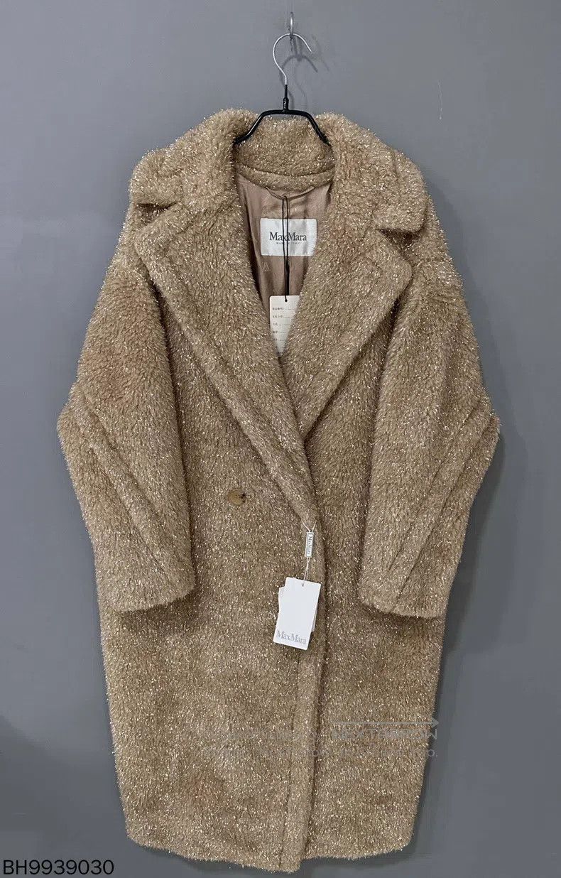 Max Mara Max Mara Gold thread teddy coat Size S / US 4 / IT 40 - 1 Thumbnail