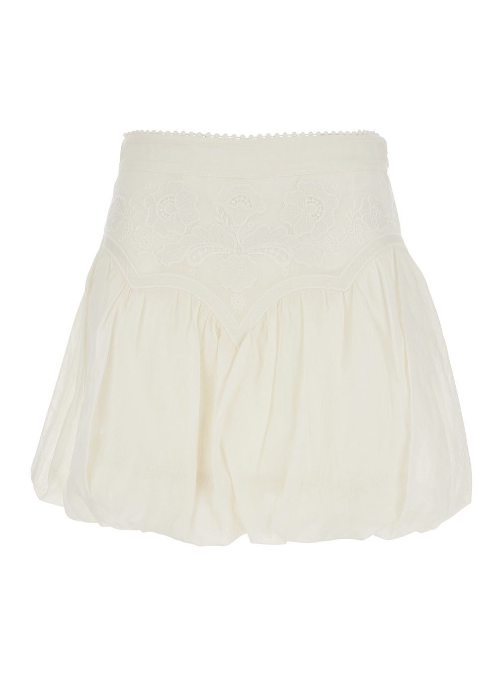 TWINSET Dress 'EMBROIDERY' with White Ramie Embroidery for Women Size 28" / US 6 / IT 42 - 1 Thumbnail