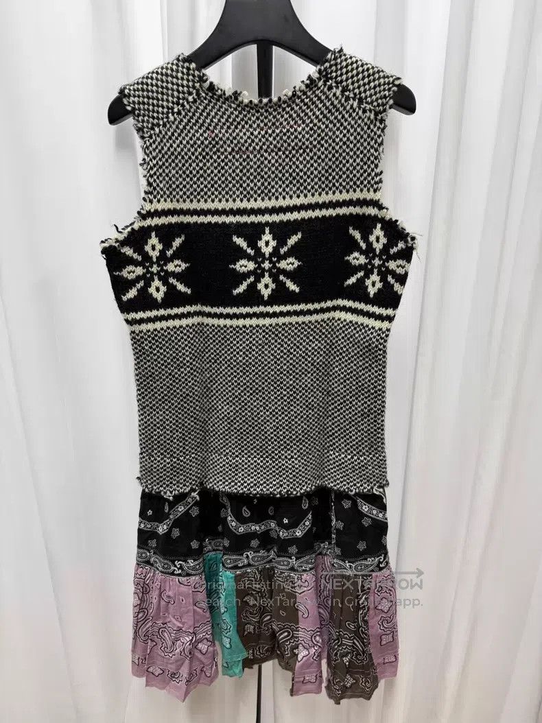Comme des Garcons Comme des Garcons Wool Patchwork Dress Size S / US 4 / IT 40 - 6 Thumbnail