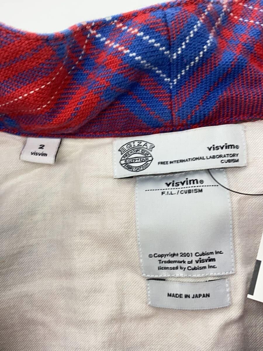 Visvim Red Check Giza Cotton Ramo Shirt Size US M / EU 48-50 / 2 - 2 Thumbnail