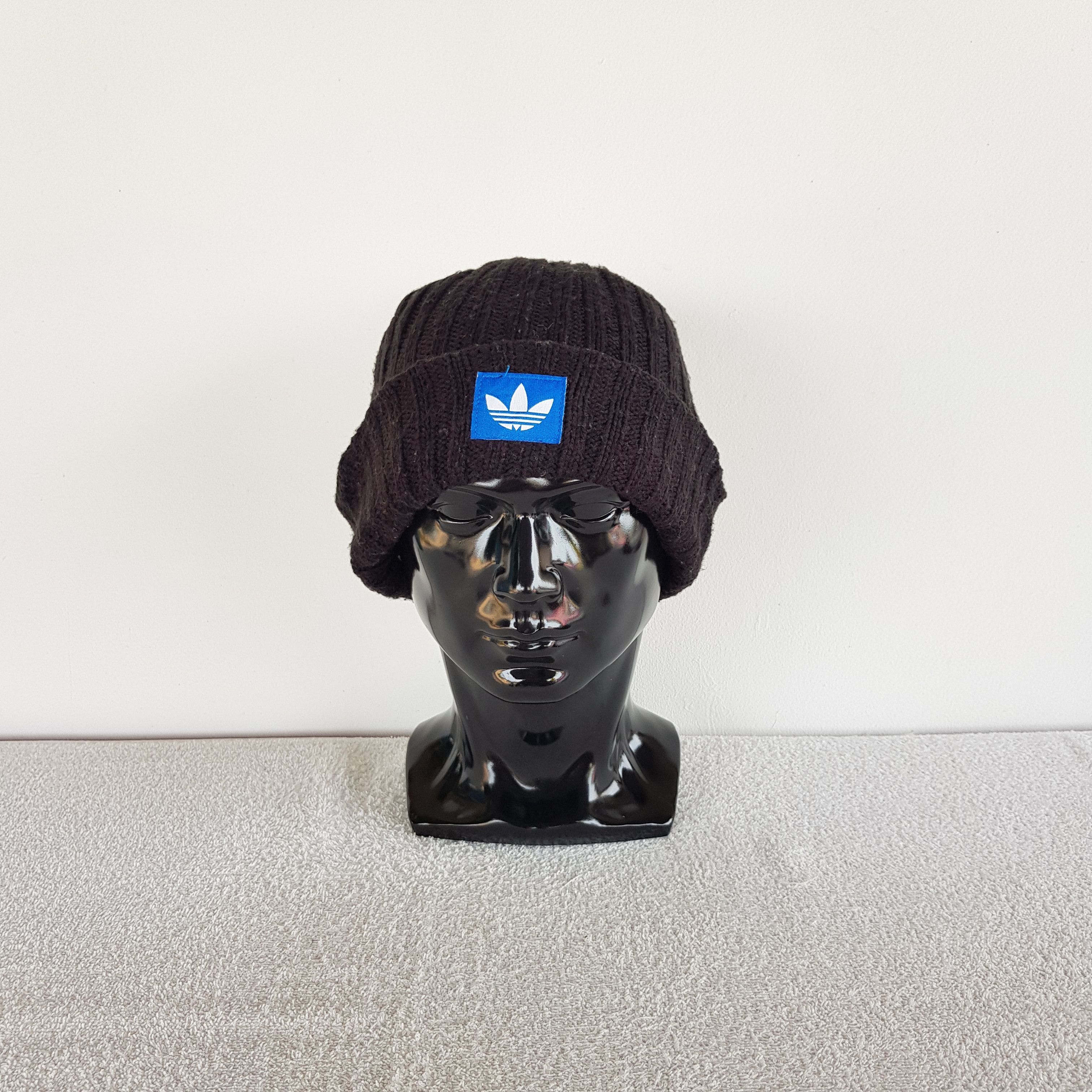 Adidas Vintage Adidas Beanie Y2K Sportswear Snow Caps Hats Size ONE SIZE - 2 Thumbnail
