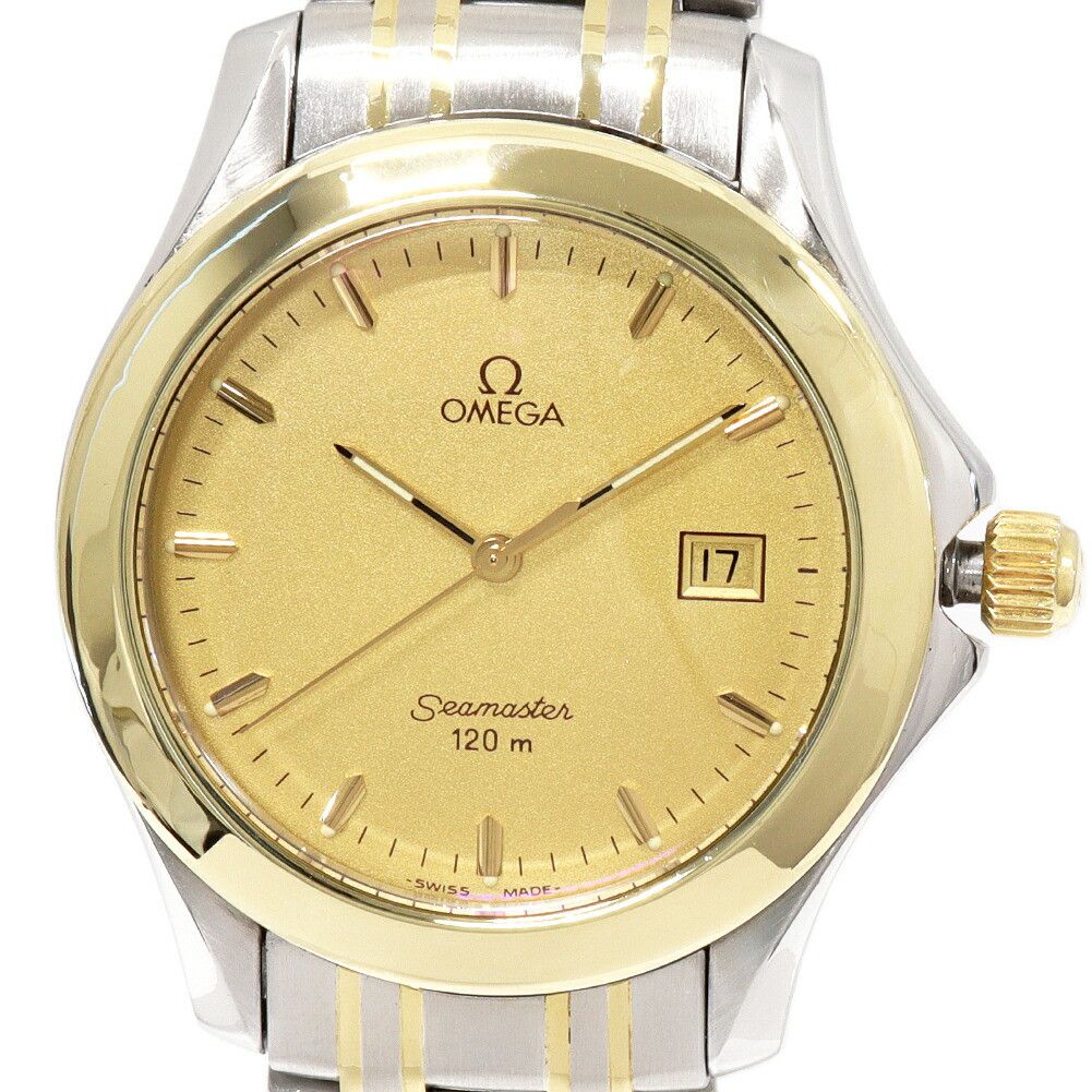 Omega Omega Omega Gold Dial Seamaster Watch 2311.11 Calfskin Quartz 2311.11 Size ONE SIZE - 1 Thumbnail