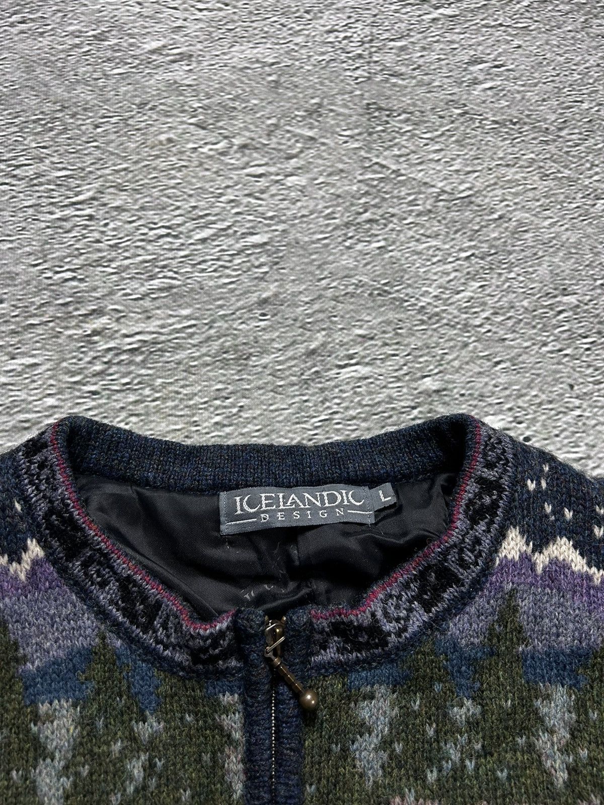 Vintage Vintage Icelandic Design western cardigan knit zip sweater Size US M / EU 48-50 / 2 - 6 Thumbnail