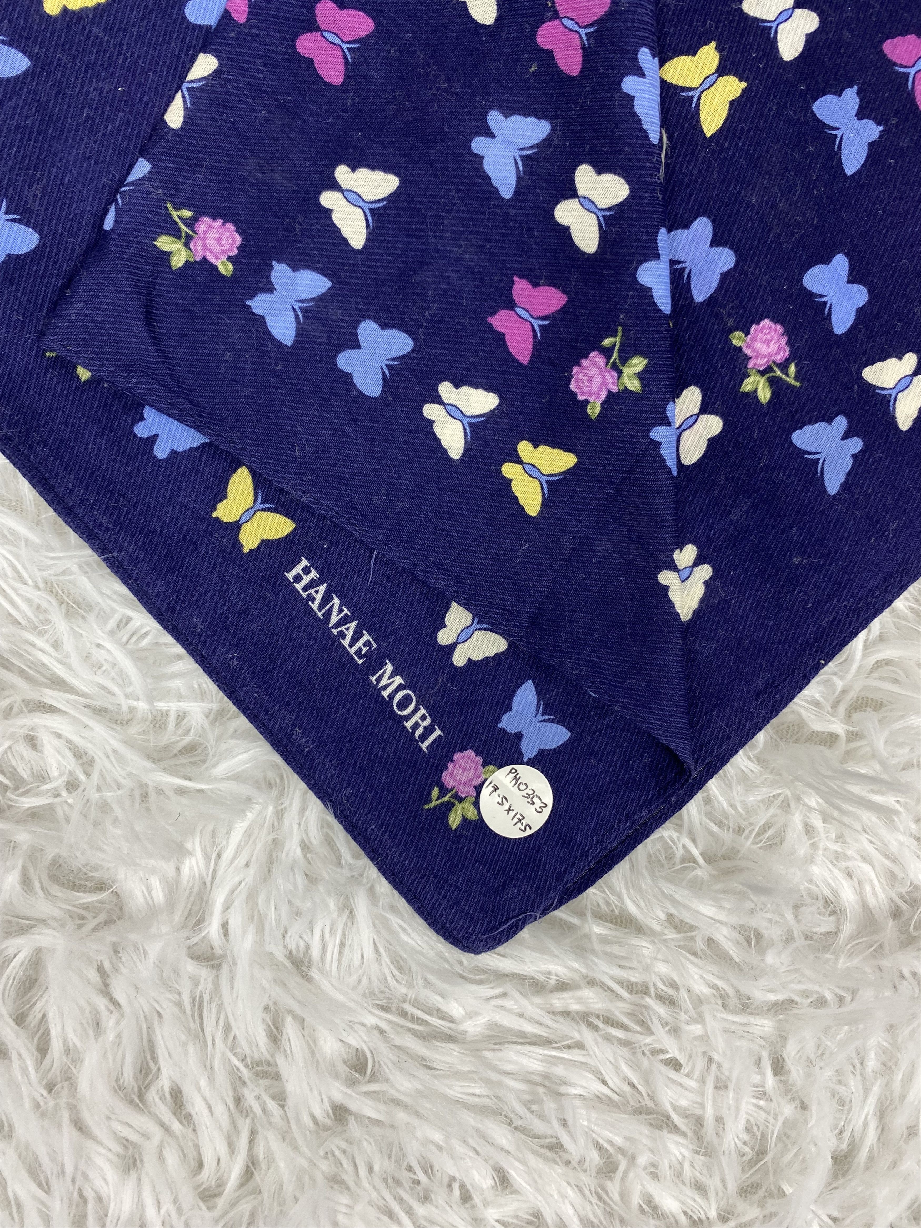 Hanae Mori × Vintage Vintage Hanae Mori Handkerchief Neckerchief PH0353 Size ONE SIZE - 2 Thumbnail