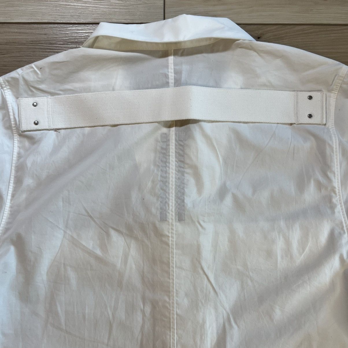 Rick Owens Rick Owens Lido SS23 Magnum Button Down White Short Sleeve Size US M / EU 48-50 / 2 - 15 Thumbnail