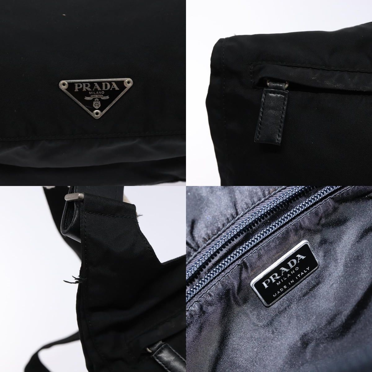Prada PRADA Shoulder Bag Nylon Black Silver Size ONE SIZE - 11 Thumbnail