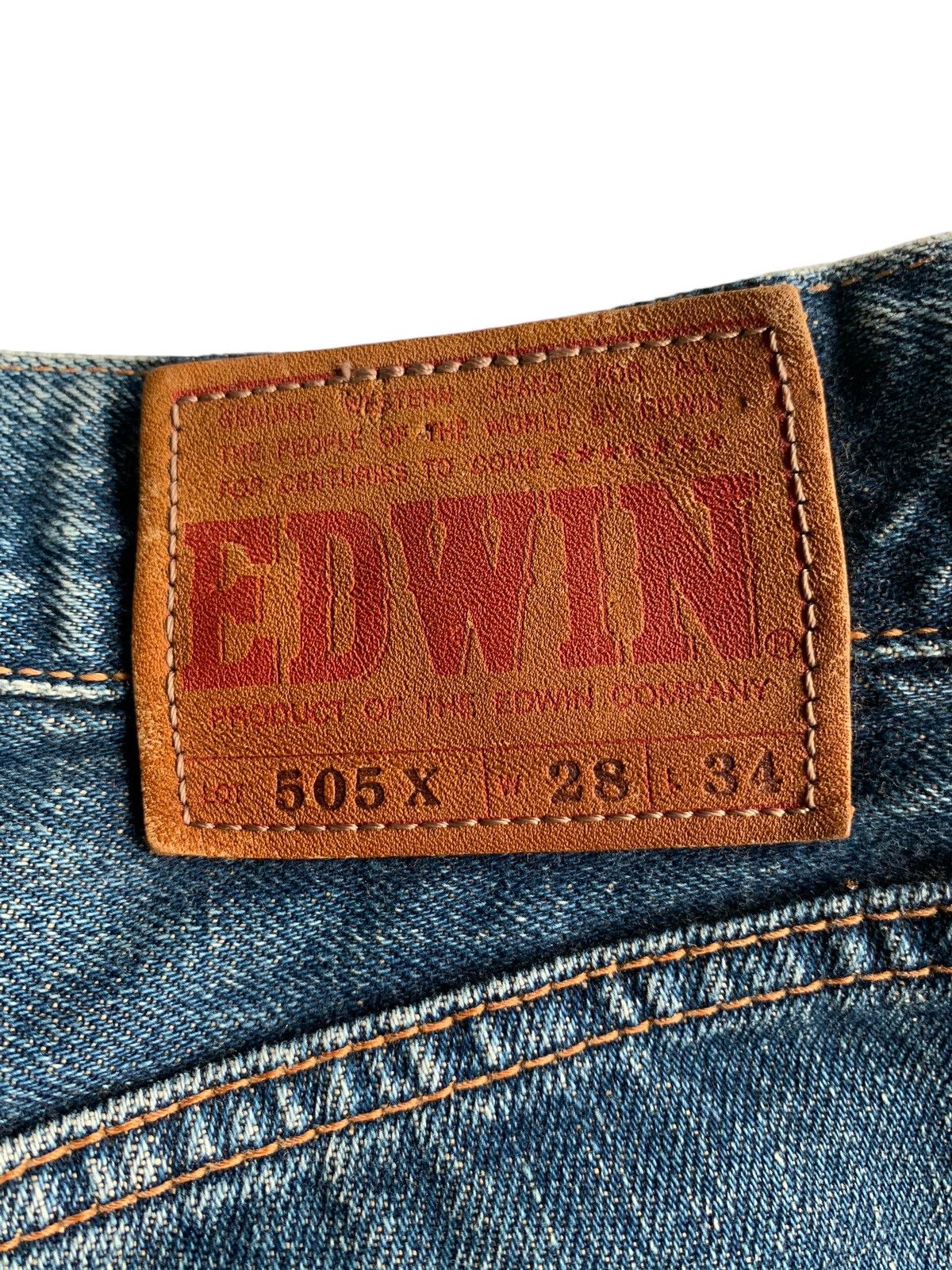 Edwin × If Six Was Nine × Jean EDWIN 505X SELVEDGE MUDWASH DISTRESSED DENIM Size US 28 / EU 44 - 9 Thumbnail