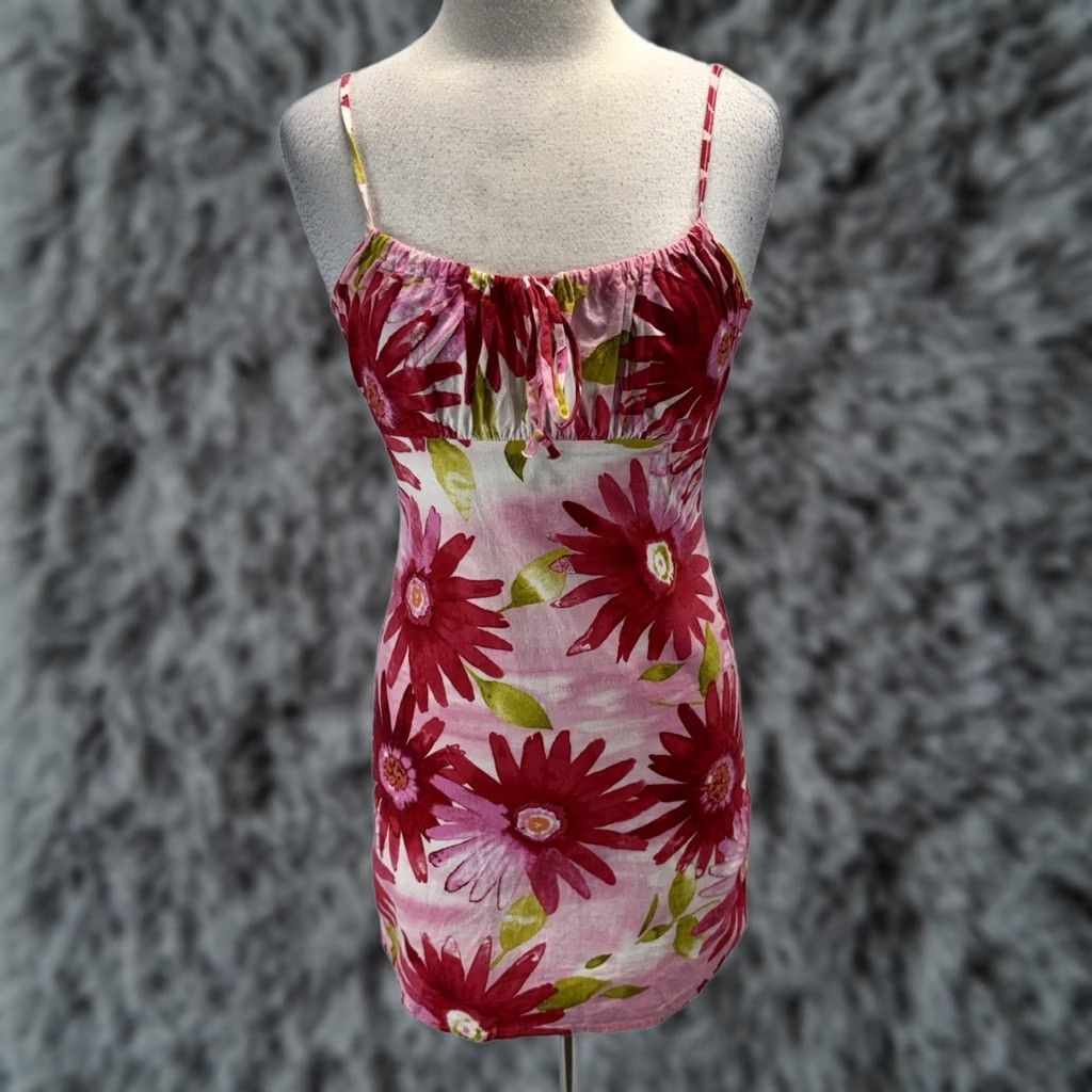 Vintage VINTAGE Charlotte Russe Floral Mini Dress Women’s S Milkmaid Cottage Made USA Dress Size S / US 4 / IT 40 - 1 Thumbnail